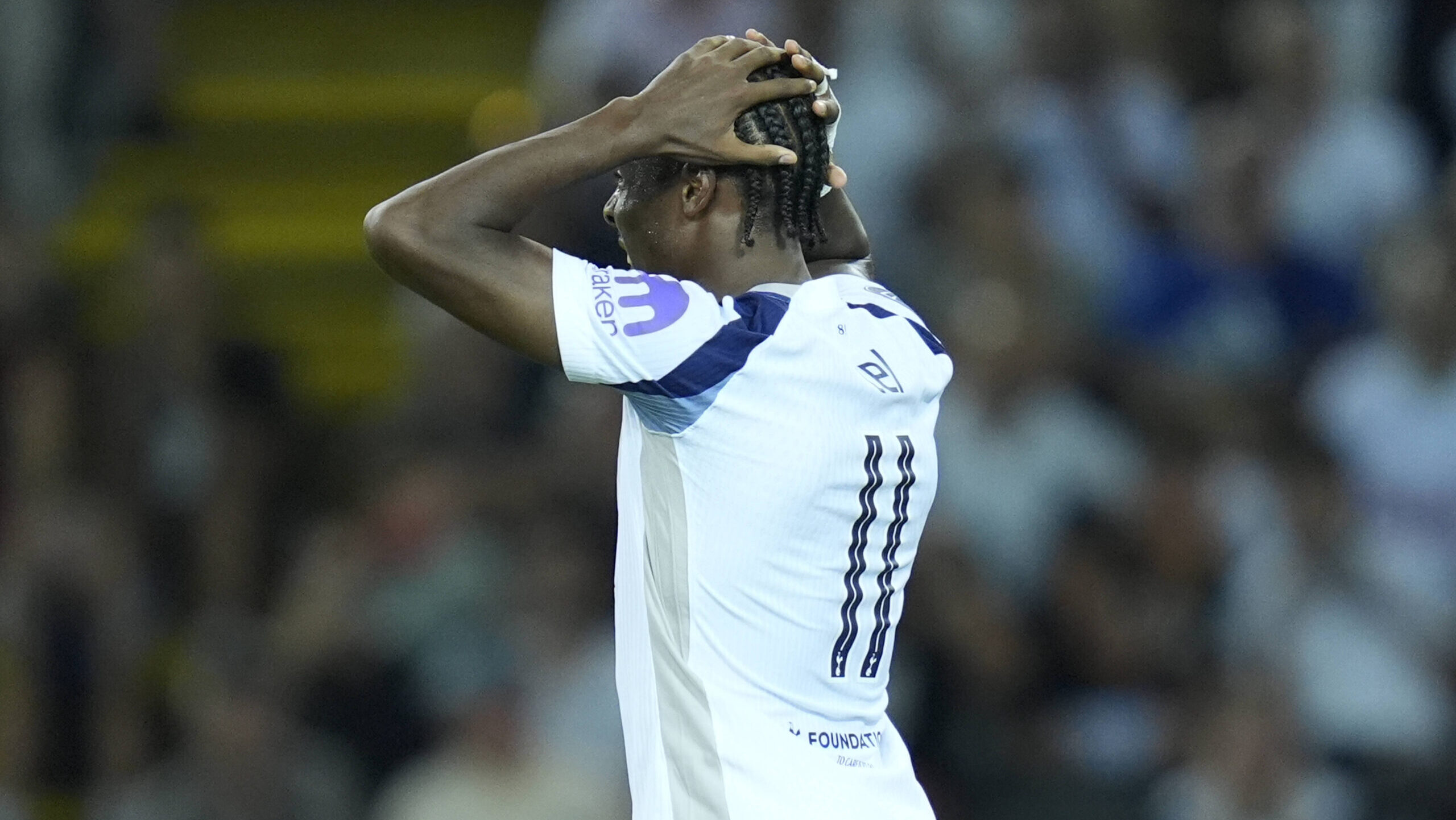 Paris Saint Germain FC v Tottenham Hotspur FC - UEFA Sper Cup Final 2025 Mathys Tel of Tottenham Hotspur FC looks dejected after missing penalty during the UEFA Super Cup Final 2025 match between Paris Saint-Germain FC and Tottenham Hotspur FC at Bluenergy Stadium on August 13, 2025 in Udine, Italy. Udine Bluenergy Stadium Udine Italy Copyright: xGiuseppexMaffiax SupeCupFinal_PSG-Tottenham_GM_130825__BRU9788
2025.08.13 Udine
pilka nozna Superpuchar Europy UEFA 
Paris Saint-German - Tottenham Hotspur
Foto IMAGO/PressFocus

!!! POLAND ONLY !!!