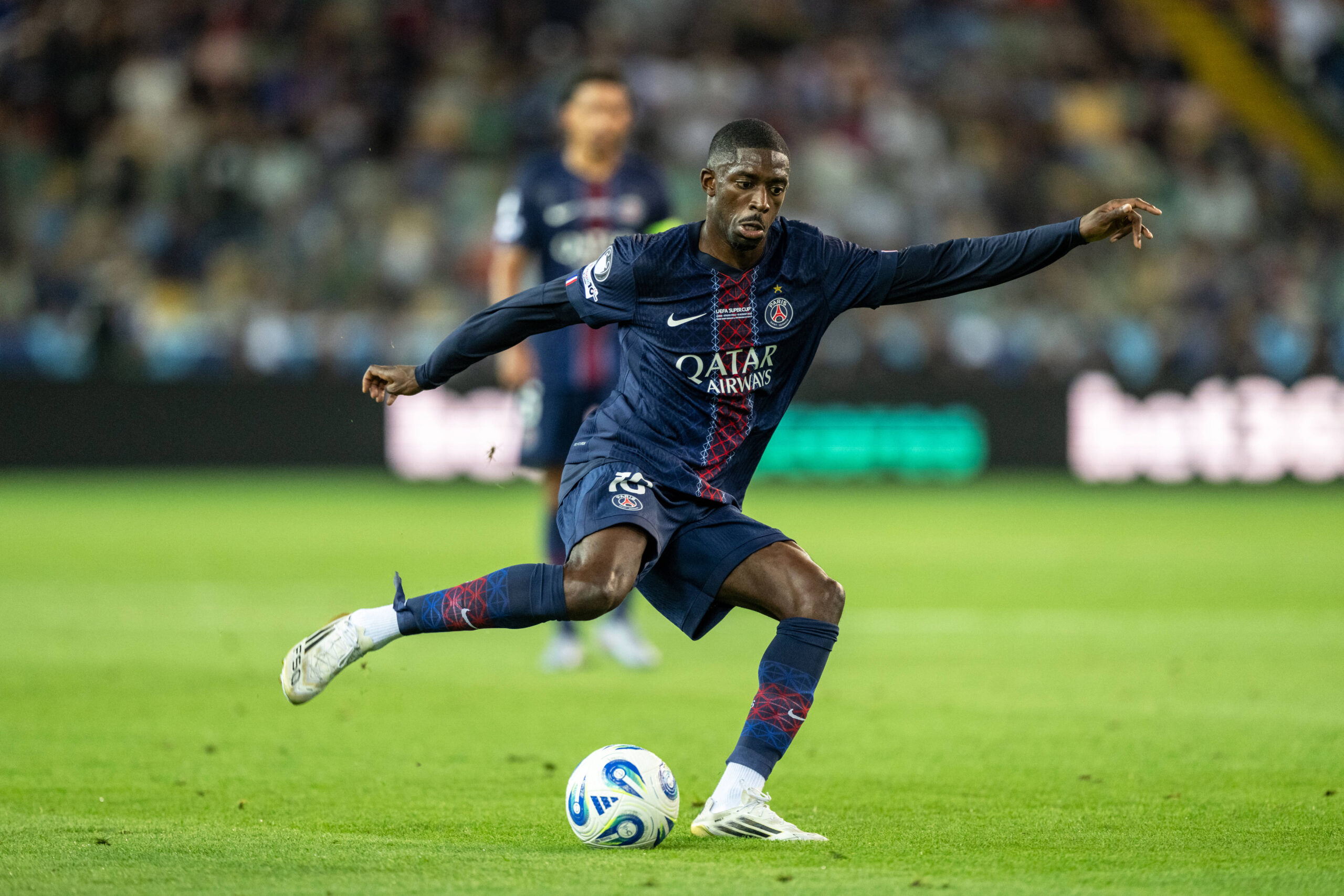 Paris Saint-Germain v Tottenham Hotspur, 2025 UEFA Super Cup, Udine, Italy Udine, Italy. 13th, August 2025. Ousmane Dembele 10 of Paris Saint-Germain seen during the 2025 UEFA Super Cup between Paris Saint-Germain and Tottenham Hotspur at Stadio Friuli in Udine. Italy, Udine PUBLICATIONxNOTxINxDENxNORxFINxBEL Copyright: xGonzalesxPhoto/FrederikkexJensenx
2025.08.13 Udine
pilka nozna Superpuchar Europy UEFA 
Paris Saint-German - Tottenham Hotspur
Foto IMAGO/PressFocus

!!! POLAND ONLY !!!