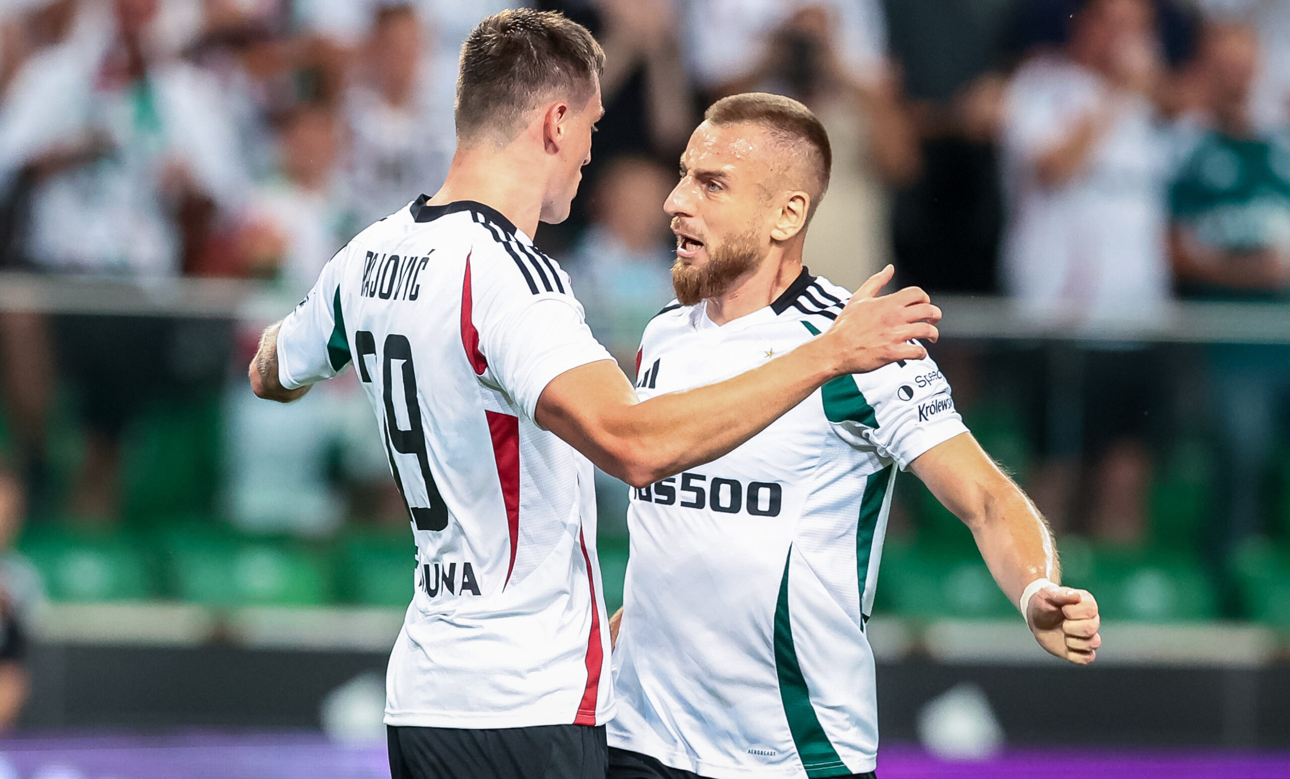 2025.08.14 Warszawa
pilka nozna Liga Europy kwalifikacje sezon 2025/2026
Legia Warszawa - AEK Larnaca
N/z Mileta Rajovic (Legia), Rafal Augustyniak (Legia), radosc
Foto Tomasz Jastrzebowski / Foto Olimpik / PressFocus

2025.08.14 Warszawa
Football - Europa League third qualifying round season 2025/2026
Legia Warszawa - AEK Larnaca
Mileta Rajovic (Legia), Rafal Augustyniak (Legia), radosc
Credit: Tomasz Jastrzebowski / Foto Olimpik / PressFocus