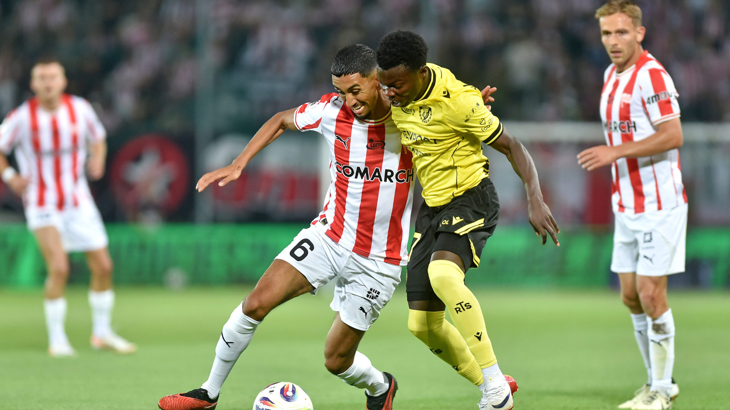 2025.08.15 Krakow
Pilka nozna , PKO BP Ekstraklasa sezon 2025/26
Cracovia Krakow - Widzew Lodz
N/z Amir Al-Ammari, Samuel Akere, Mikkel Maigaard
Foto Krzysztof Porebski / PressFocus

2025.08.15 Krakow
Football Polish top league , 2025/2026 season
Cracovia Krakow - Widzew Lodz
Amir Al-Ammari, Samuel Akere, Mikkel Maigaard
Credit: Krzysztof Porebski / PressFocus