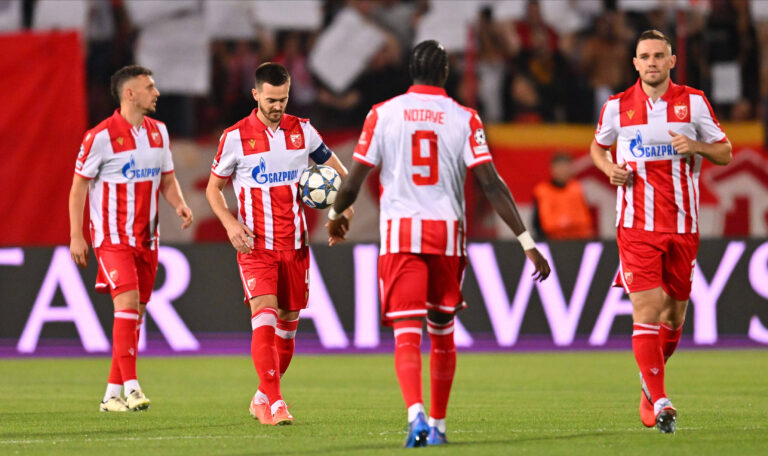 CRVENA ZVEZDA vs PAFOS CYPRUS MILOS VELJKOVIC, MIRKO IVANIC, PEPE CHERIF NDIAYE Pepe Cerif Ndiaje, TIMI MAX ELSNIK Timi Maks Elsnik football Champions league qualification match Crvena zvezda vs Pafosa Cyprus Rajko Mitic stadium, Belgrade 19.08.2025. Foto: FOOTBALL, CRVENA ZVEZDA, RED STAR, UEFA CHAMPIONS LEAGUE QUALIFICATIONS, PAFOS CYPRUS Belgrade Rajko Mitic stadium Serbia Copyright: xMarkoxMetlasx/xMNxPressx
2025.08.19 Belgrad
pilka nozna , liga mistrzow
Crvena Zvezda Belgrad - Pafos FC
Foto IMAGO/PressFocus

!!! POLAND ONLY !!!