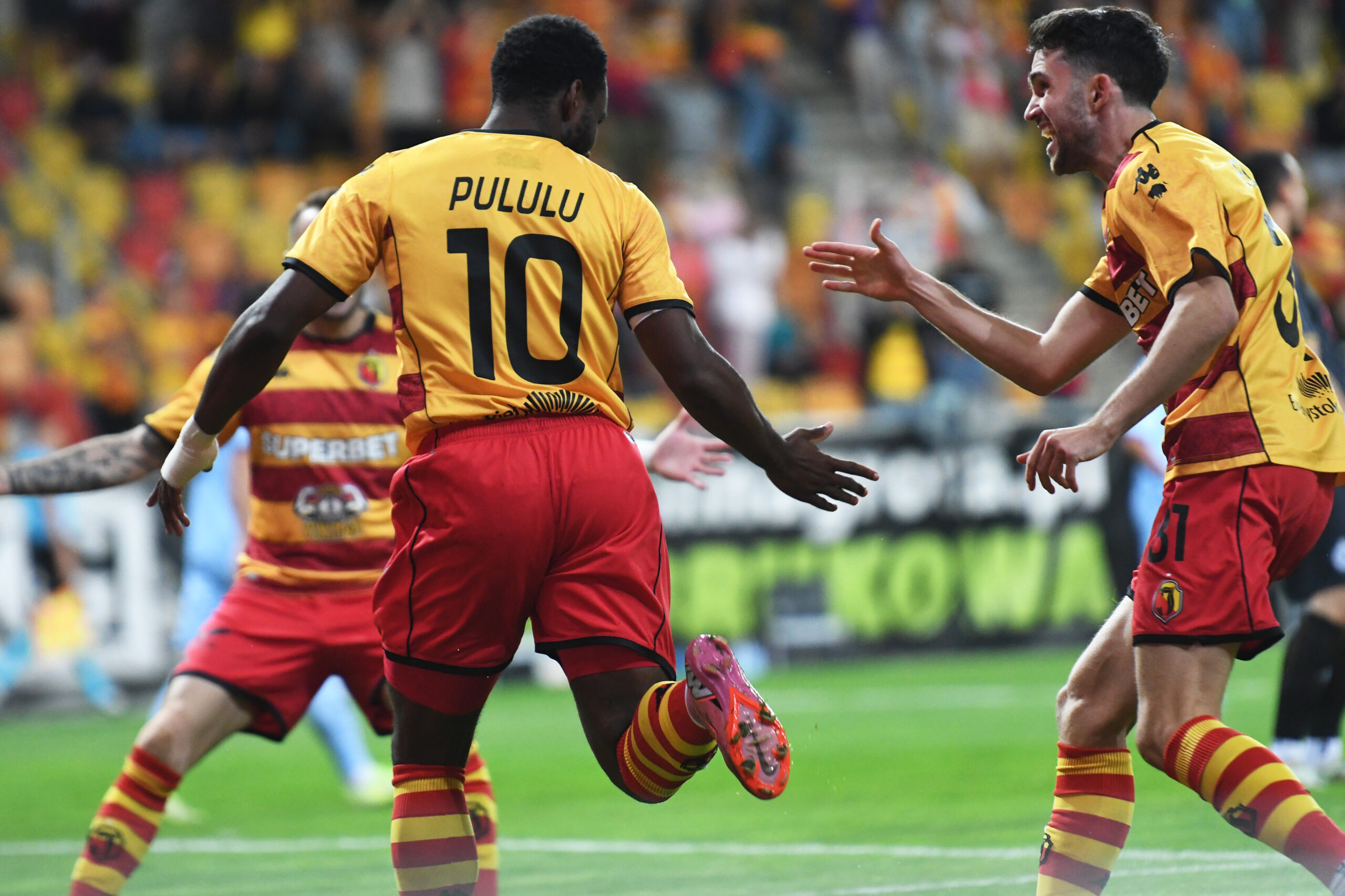 2025.08.21 Bialystok pilka nozna Mecz 4. rundy eliminacji Ligi Konferencji Europy 2025/2026 Jagiellonia Bialystok (zolto-czerwone) - Dinamo City Tirana (Albania) N/z Leon Flach Foto Michal Kosc / PressFocus 
2025.08.21 Bialystok Bialystok Football - UEFA Conference League Play-offs - 1st leg 2025/2026 Jagiellonia Bialystok (yellow-red) - Dinamo City Tirana (ALB) Credit: Michal Kosc / PressFocus