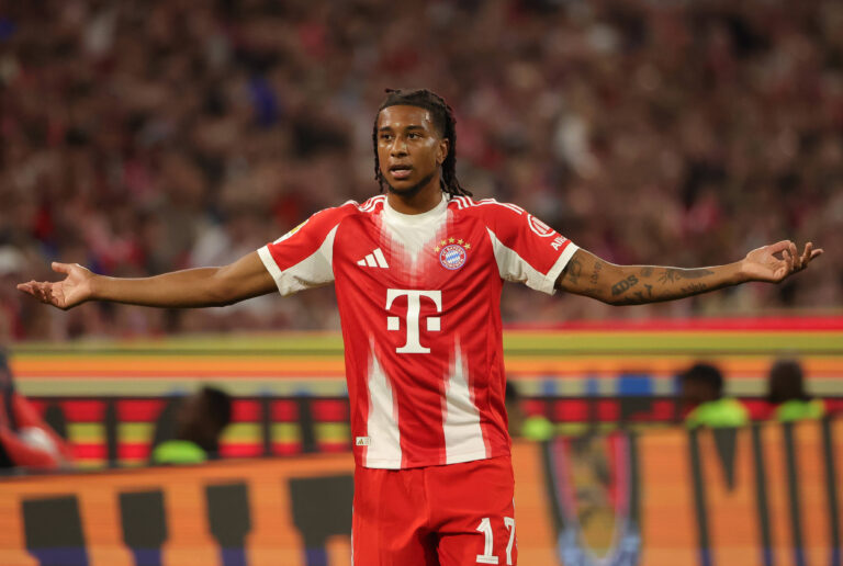 22.08.2025, Bundesliga, 1. Spieltag, FC Bayern Muenchen vs RB Leipzig,Allianz Arena Muenchen, Fussball, im Bild: Michael Olise FC Bayern Muenchen *** 22 08 2025, Bundesliga, 1 Matchday, FC Bayern Muenchen vs RB Leipzig,Allianz Arena Muenchen, Soccer, Sports, in the picture Michael Olise FC Bayern Muenchen
2025.08.22 Monachium
pilka nozna , liga niemiecka
Bayern Monachium - RB Lipsk
Foto IMAGO/PressFocus

!!! POLAND ONLY !!!