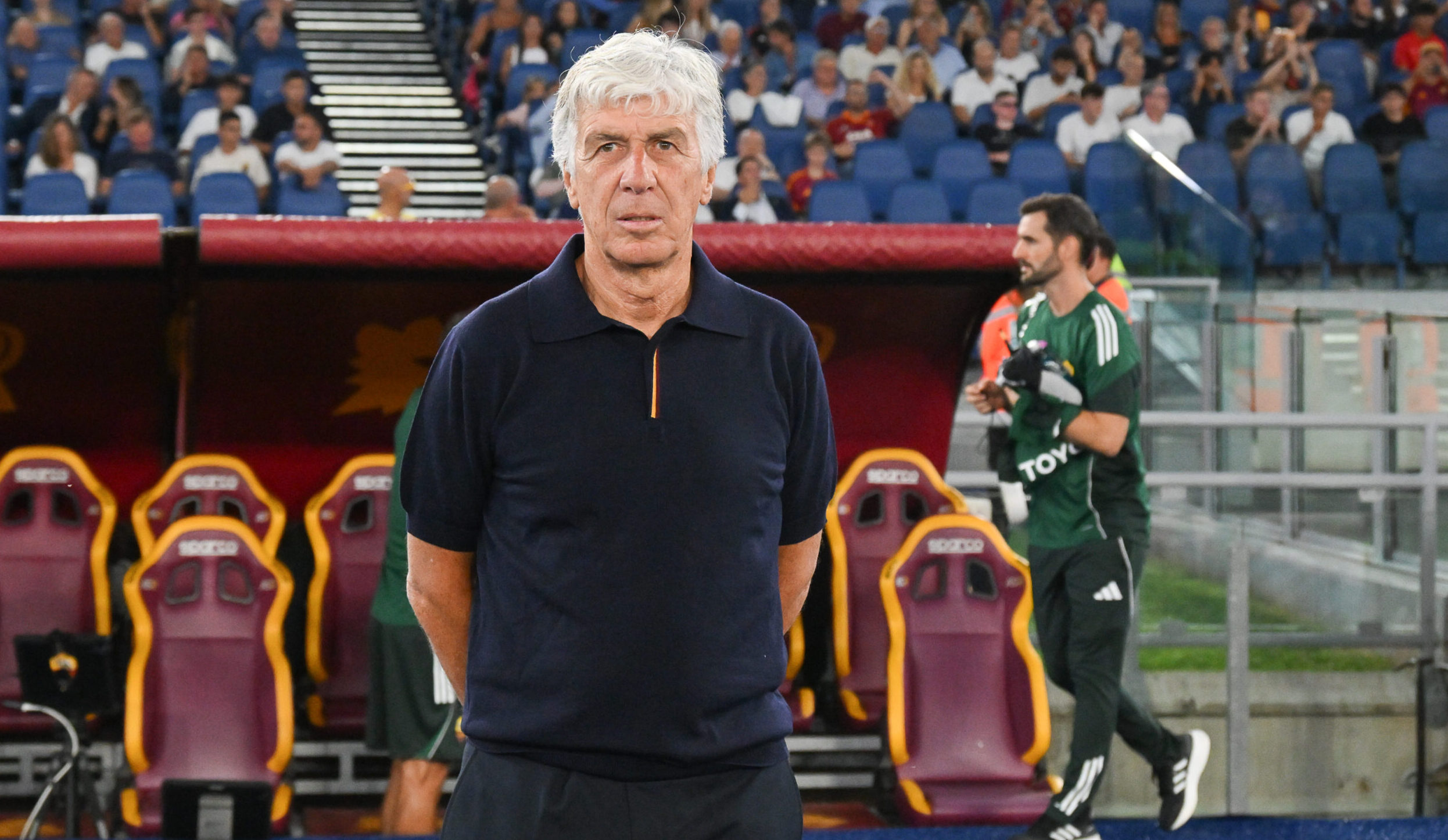 Olimpico Stadium, Rome, Italy - Giampiero Gasperini head coach of AS Roma during Serie A Enilive Football Match,  Roma vs Bologna, 23 Aug 2025 
(Photo by Roberto Ramaccia/Sipa USA) 
2025.08.23 Rzym
pilka nozna liga wloska
AS Roma - Bologna FC 
Foto Roberto Ramaccia/SIPA USA/PressFocus

!!! POLAND ONLY !!!