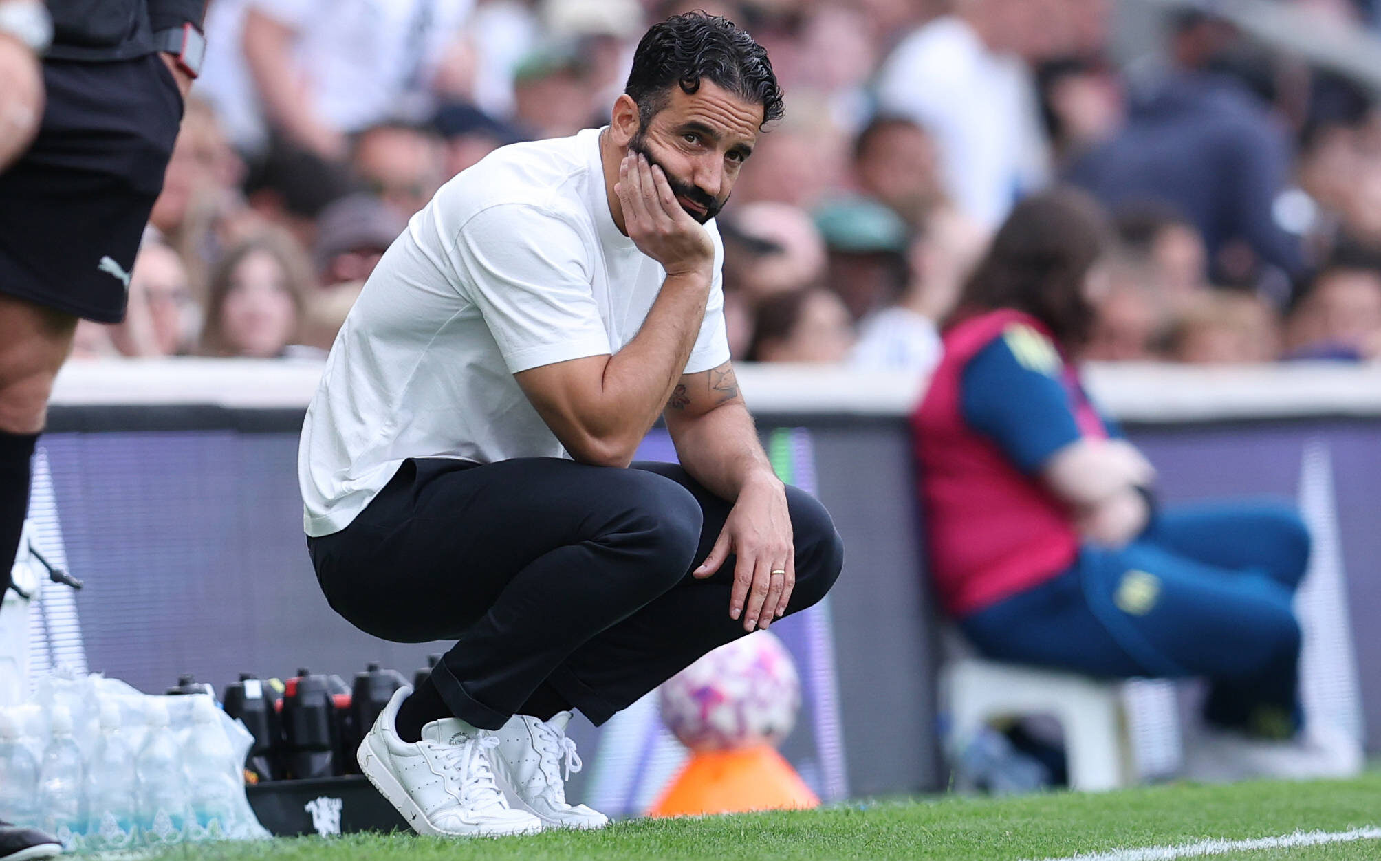 London, England, 24th August 2025. Ruben Amorim, Manager of Manchester United, ManU during the Fulham vs Manchester United Premier League match at Craven Cottage, London. Picture credit should read: Paul Terry / Sportimage EDITORIAL USE ONLY. No use with unauthorised audio, video, data, fixture lists, club/league logos or live services. Online in-match use limited to 120 images, no video emulation. No use in betting, games or single club/league/player publications. SPI_067_PT_Fulham_Man_Utd SPI-4087-0067
2025.08.24 Londyn
pilka nozna liga angielska
Fulham - Manchester United
Foto IMAGO/PressFocus

!!! POLAND ONLY !!!