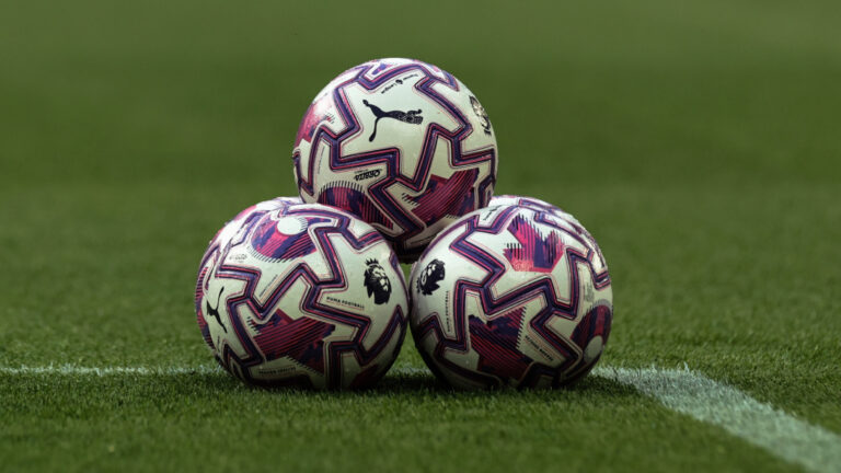 A stack of the new PUMA Orbita Ultimate PL balls during the Premier League match Newcastle United vs Liverpool at St. James&#039;s Park, Newcastle, United Kingdom, 25th August 2025

(Photo by Mark Cosgrove/News Images) in Newcastle, United Kingdom on 8/25/2025. (Photo by Mark Cosgrove/News Images/Sipa USA)
2025.08.25 Newcastle
pilka nozna liga angielska
Newcastle United - Liverpool
Foto Mark Cosgrove/News Images/SIPA USA/PressFocus

!!! POLAND ONLY !!!