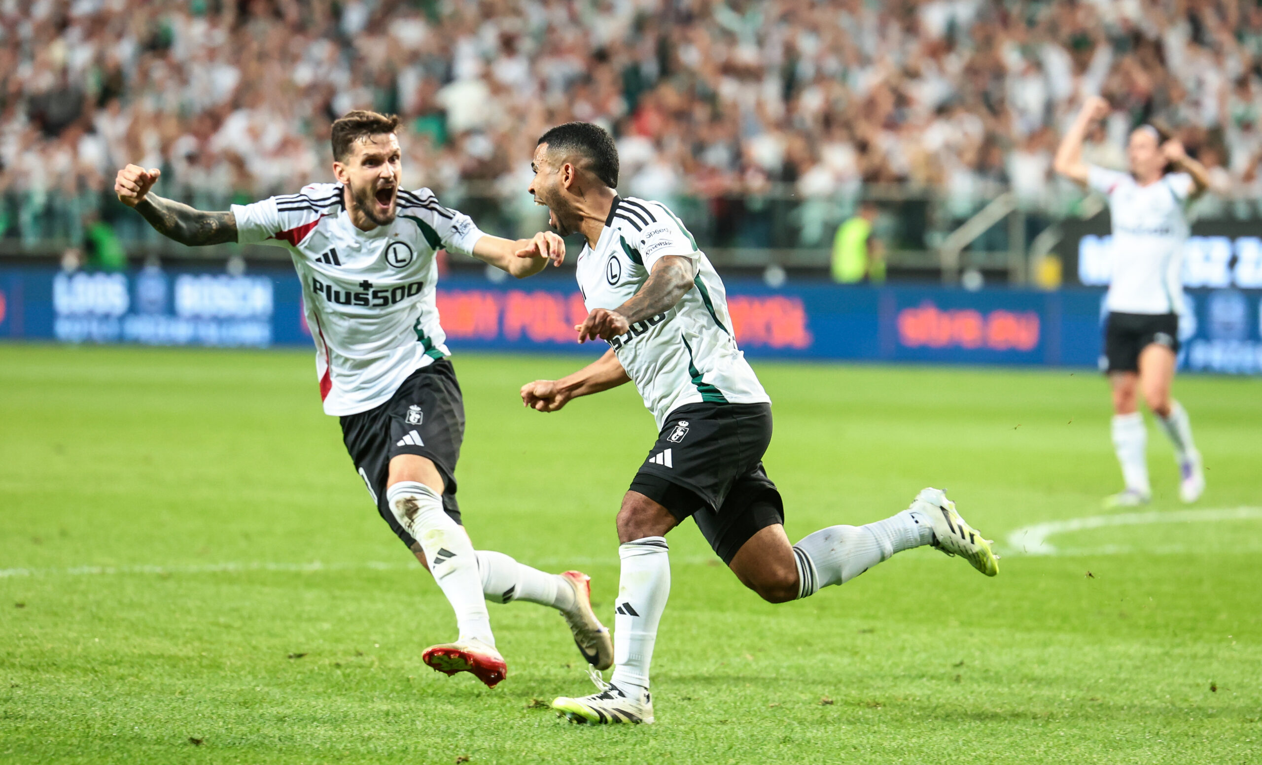 2025.08.28 Warszawa pilka nozna Liga Konferencji kwalifikacje sezon 2025/2026
Legia Warszawa - Hibernian FC
N/z Petar Stojanovic (Legia), Juergen Elitim (Legia) radosc
Foto Tomasz Jastrzebowski / Foto Olimpik / PressFocus

2025.08.28 Warszawa Football - UEFA Conference League play off round season 2025/2026
Legia Warszawa - Hibernian FC
Petar Stojanovic (Legia), Juergen Elitim (Legia) radosc
Credit: Tomasz Jastrzebowski / Foto Olimpik / PressFocus