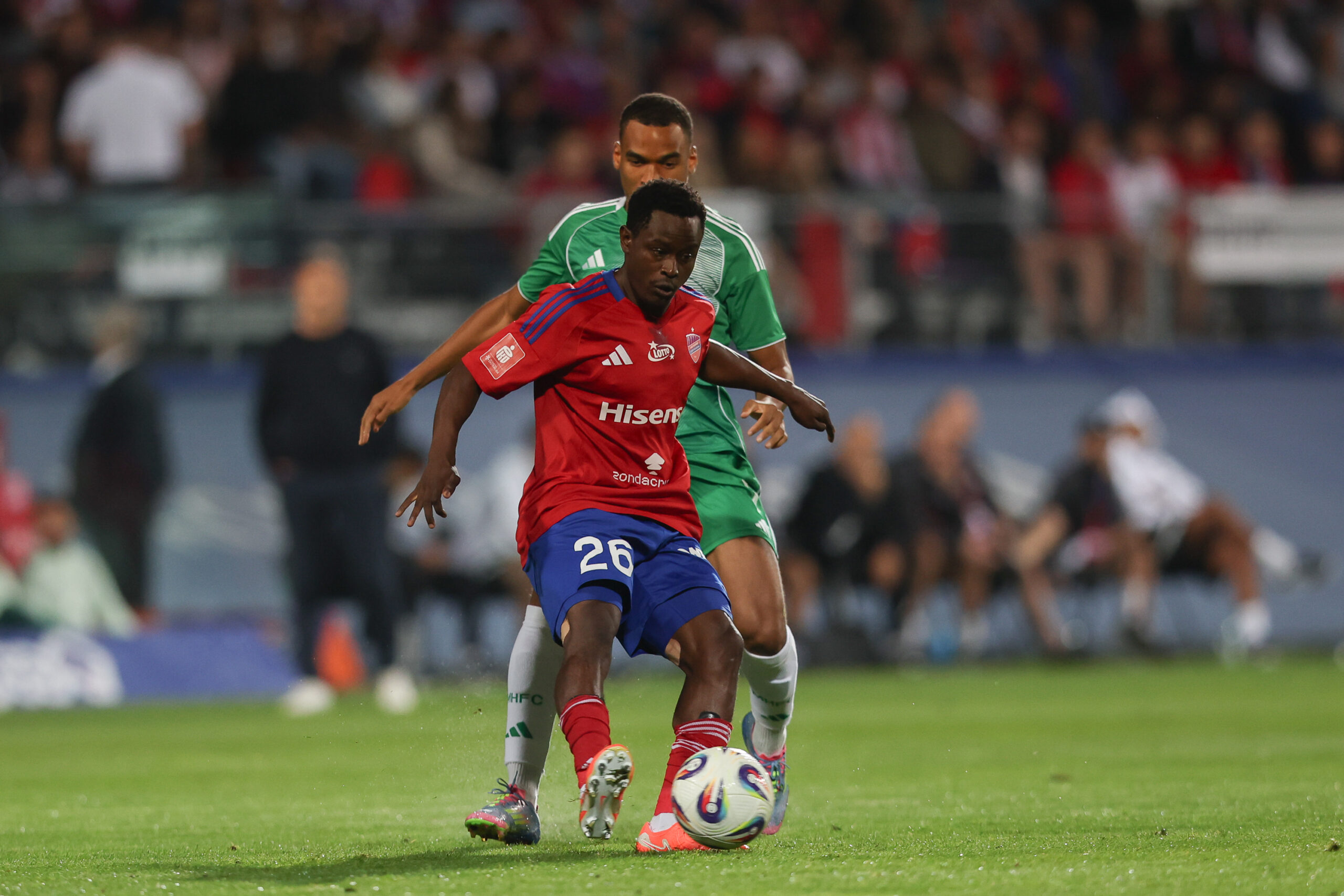 Czestochowa, 07.08.2025 Eliminacje do Ligi Konferencji  Rakow Czestochowa - Maccabi Hajfa  NZ  Erick Otieno
Fot. Grzegorz Wajda/REPORTER
---------------==========---------------