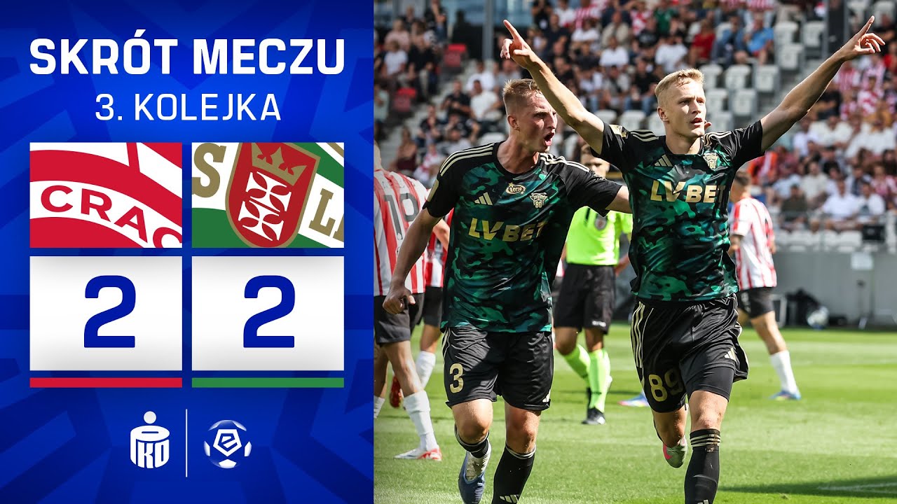 SKRÓT MECZU: Cracovia 2:2 Lechia Gdańsk