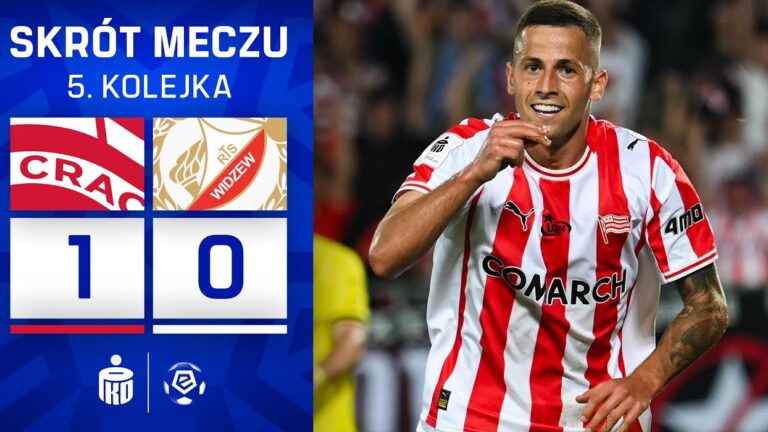 SKRÓT MECZU: Cracovia 1:0 Widzew Łódź
