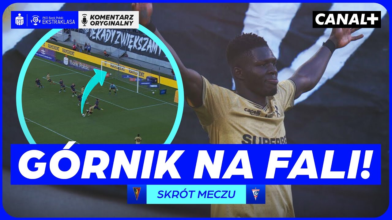 SKRÓT MECZU: Pogoń Szczecin 0:3 Górnik Zabrze