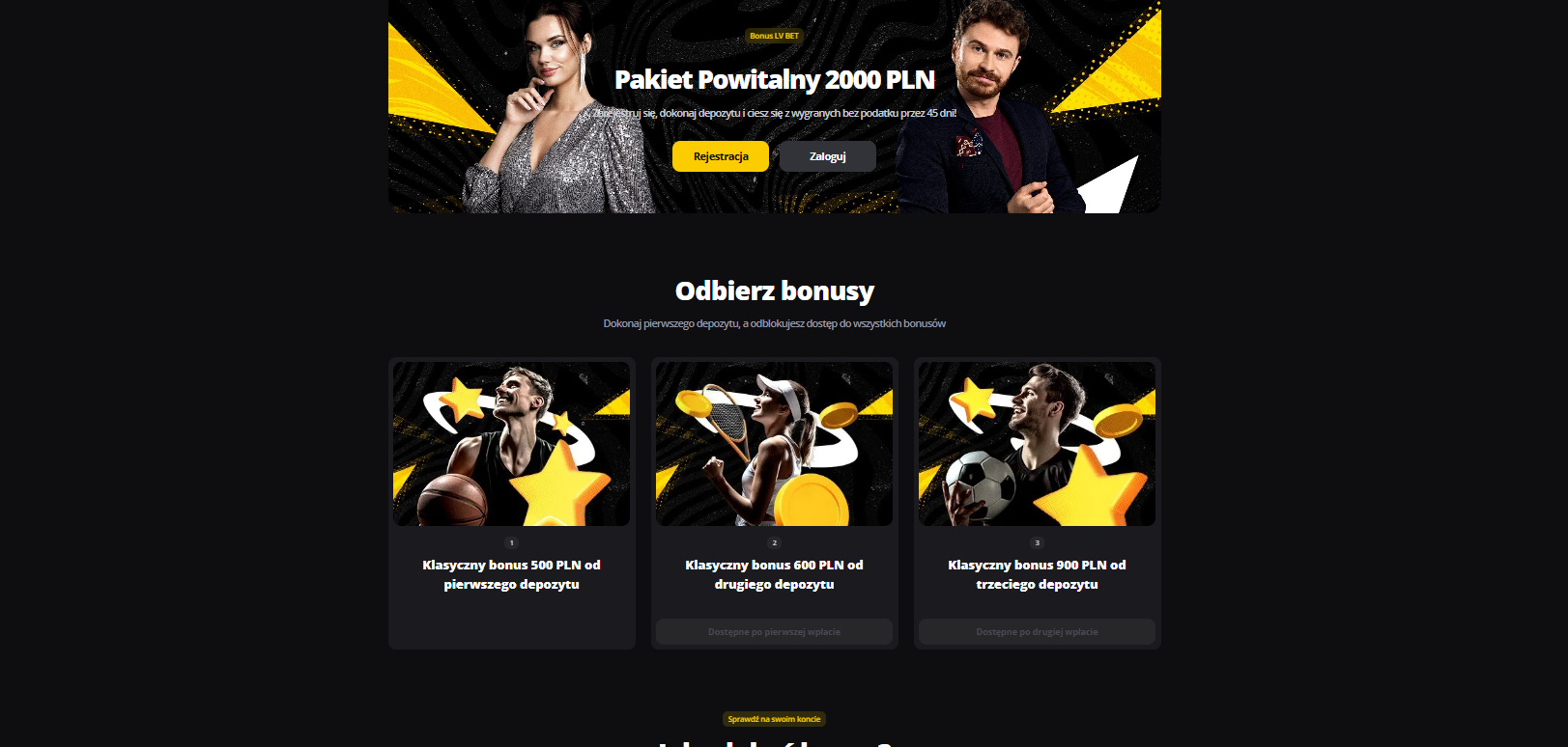 Oferta powitalna bukmachera LV BET. Co można otrzymać za rejestrację?