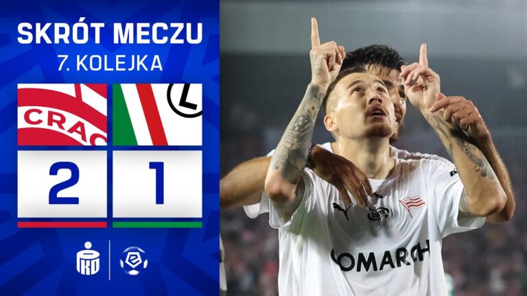 SKRÓT MECZU: Cracovia 2:1 Legia Warszawa