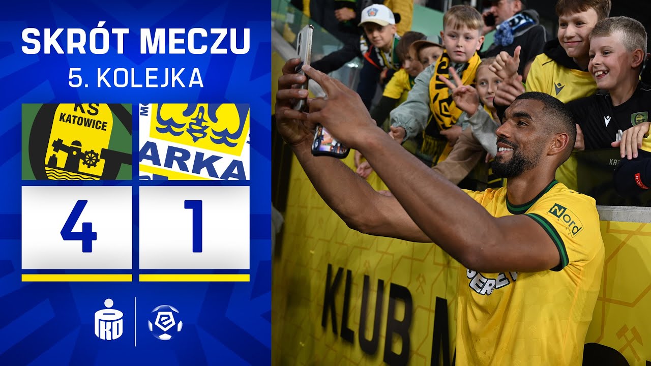 SKRÓT MECZU: GKS Katowice 4:1 Arka Gdynia