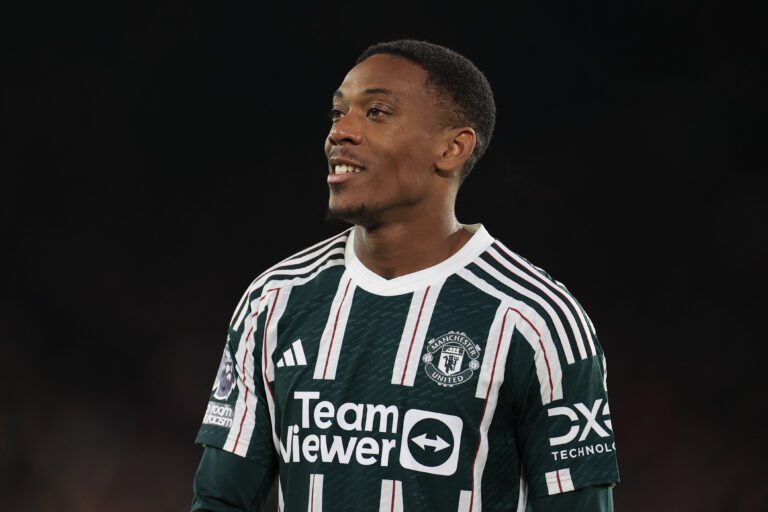 Anthony Martial #9 of Manchester United during the Premier League match Sheffield United vs Manchester United at Bramall Lane, Sheffield, United Kingdom, 21st October 2023

(Photo by Conor Molloy/News Images) in Sheffield, United Kingdom on 10/21/2023. (Photo by Conor Molloy/News Images/Sipa USA)
2023.10.21 Sheffield
pilka nozna liga angielska
Sheffield United - Manchester United
Foto Conor Molloy/News Images/SIPA USA/PressFocus

!!! POLAND ONLY !!!