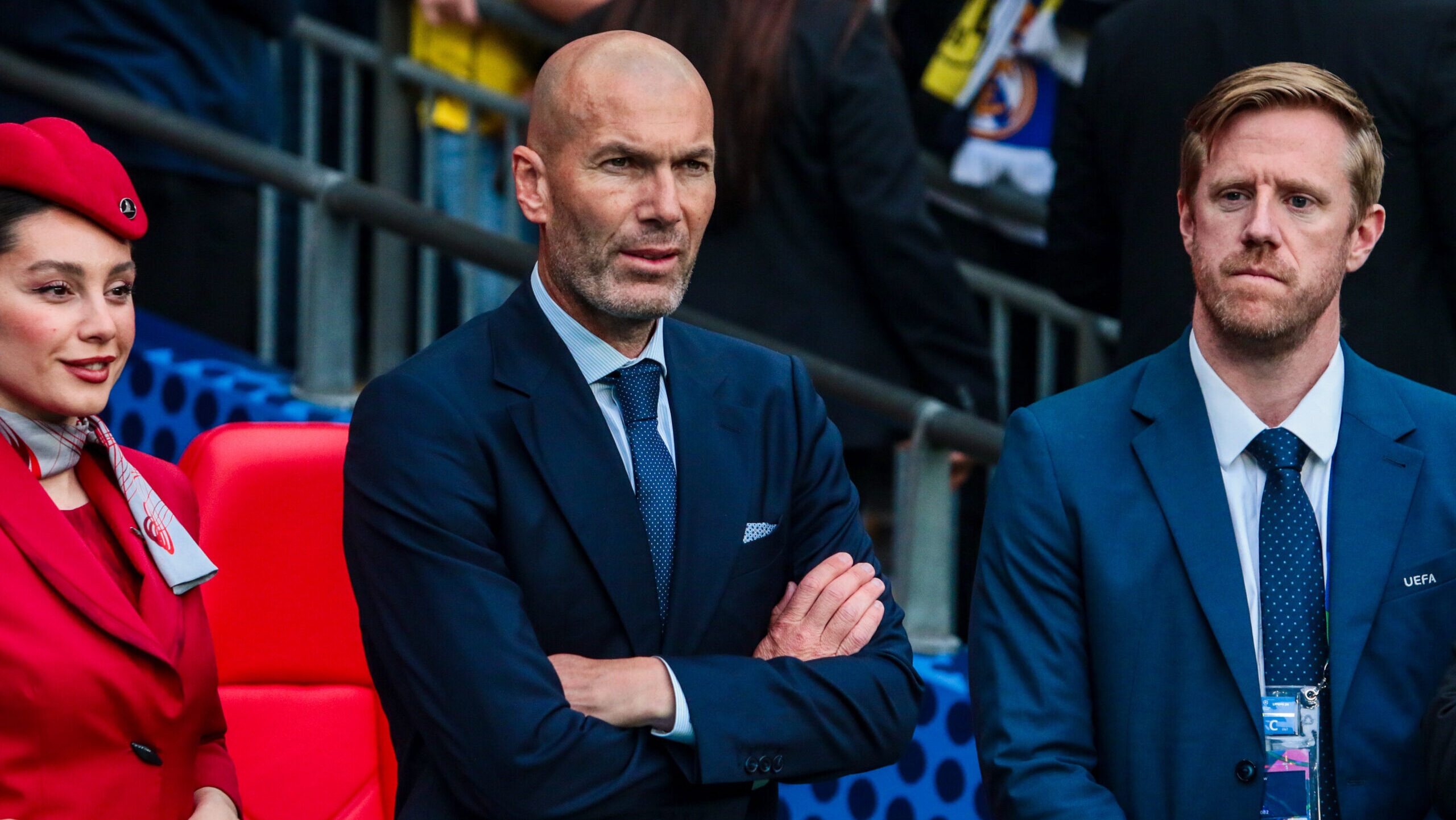 Zinedine Zidane  during  Final - Borussia Dortmund vs Real Madrid, UEFA Champions League football match in London, England, June 01 2024 (Photo by Raffaele Conti/IPA Sport / ipa-a/IPA/Sipa USA)
2024.06.01 London
pilka nozna liga mistrzow
Borussia Dortmund - Real Madryt
Foto IPA/SIPA USA/PressFocus

!!! POLAND ONLY !!!