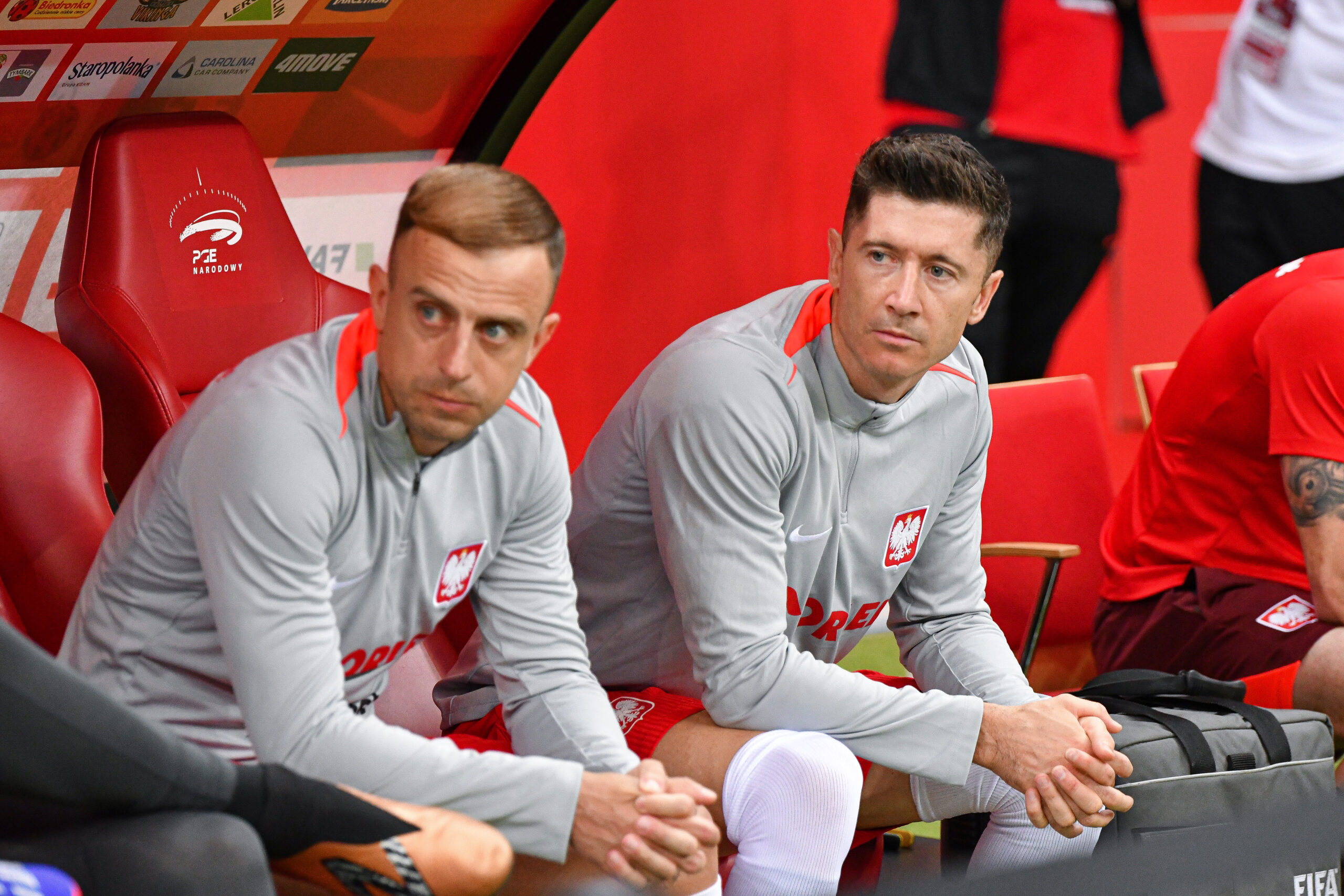 2024.06.07 Warszawa
pilka nozna mecz towarzyski 
Polska - Ukraina
N/z Kamil Grosicki Robert Lewandowski
Foto Pawel Bejnarowicz / PressFocus

2024.06.07 Warszawa
Football - friendly match
Polska - Ukraina
Kamil Grosicki Robert Lewandowski
Credit: Pawel Bejnarowicz / PressFocus