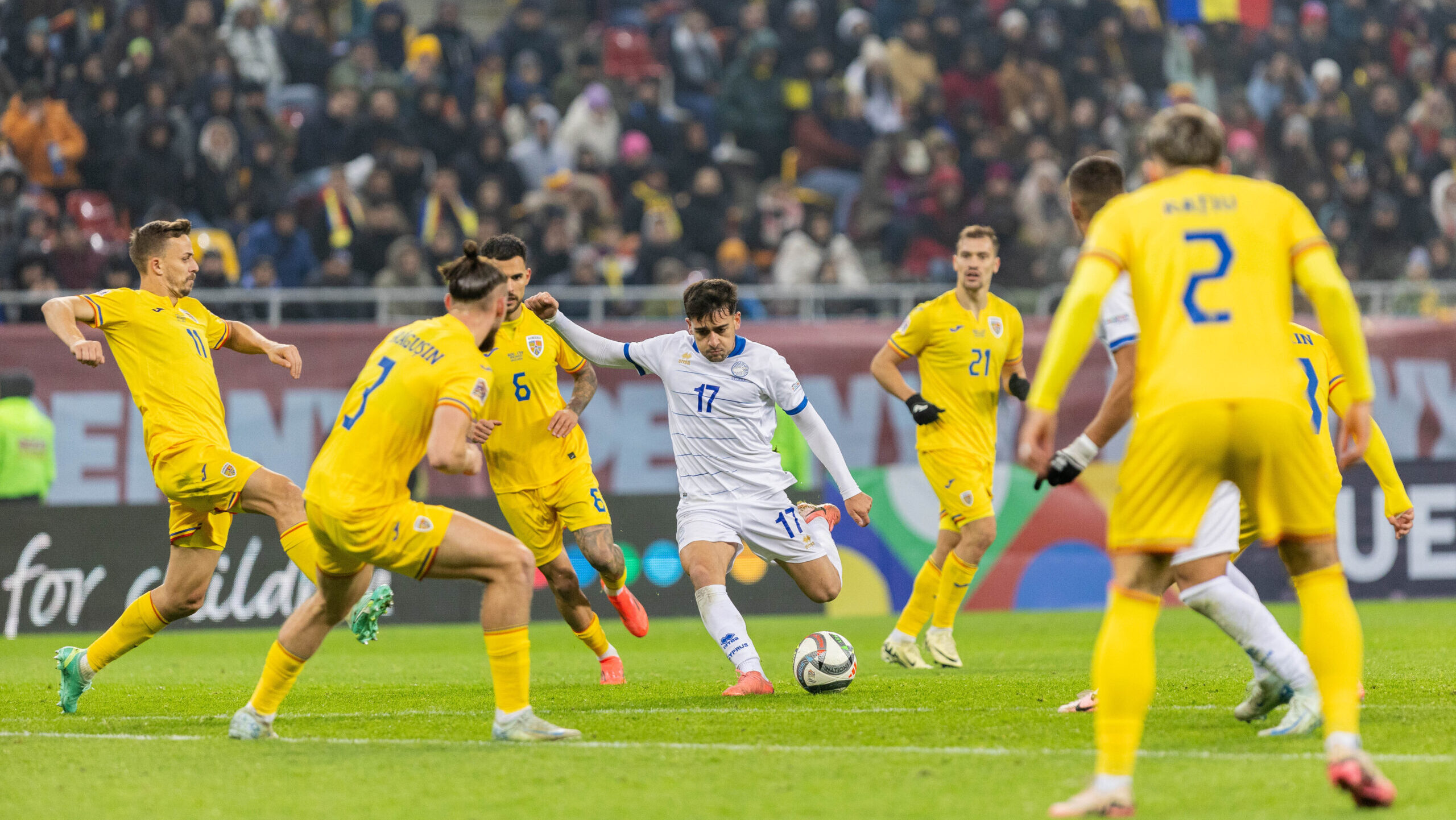 Loizos Loizou of Cyprus shooting during the UEFA Nations League, League C, Group C2 football match between Romania and Cyprus on 18 November 2024 at Arena Nationala in Bucharest, Romania (Photo by /Sipa USA)
2024.11.18 Bukareszt
pilka nozna , liga narodow
Rumunia - Cypr
Foto Mihnea Tatu/DPPI/IPA Sport 2/ipa-agency.net/SIPA USA/PressFocus

!!! POLAND ONLY !!!