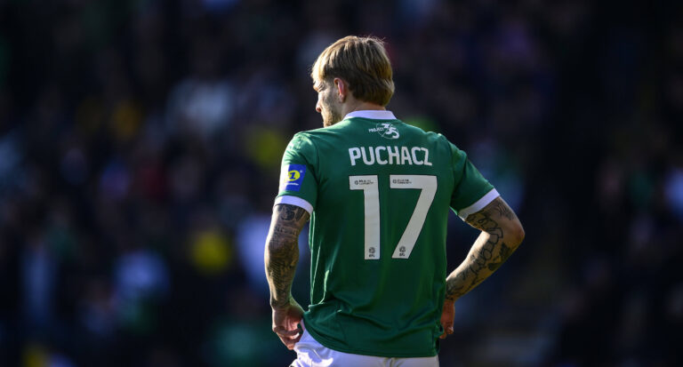 Plymouth Argyle v Liverpool, Plymouth, UK - 9 Feb 2025 Tymoteusz Puchacz of Plymouth Argyle during the Emirates FA cup 4th round match between Plymouth Argyle and Liverpool Albion on 9 February 2025, Home Park, Plymouth, Devon - Plymouth Home Park Devon England Copyright: xPhilxMingo/PPAUKx PPA-165567
2025.02.09 Plymouth
pilka nozna puchar anglii
Plymouth Argyle - Liverpool 
Foto IMAGO/PressFocus

!!! POLAND ONLY !!!