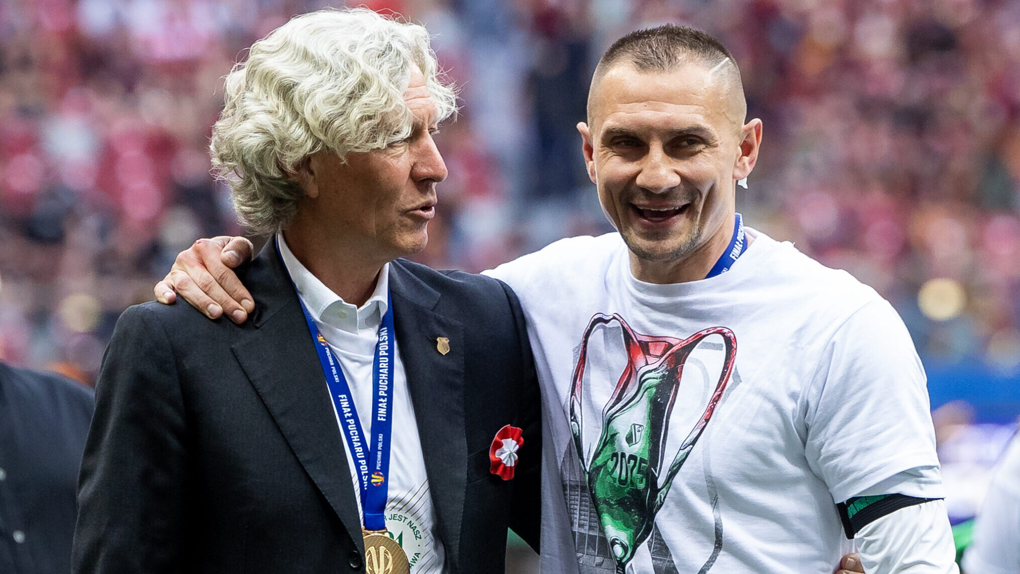 2025.05.02 Warszawa
pilka nozna Puchar Polski final sezon 2024/2025
Pogon Szczecin - Legia Warszawa
N/z Dariusz Mioduski, Artur Jedrzejczyk (Legia)
Foto Tomasz Jastrzebowski / Foto Olimpik / PressFocus

2025.05.02 Warszawa
Football - Polish FA Cup Final season 2024/2025
Pogon Szczecin - Legia Warszawa
Dariusz Mioduski, Artur Jedrzejczyk (Legia)
Credit: Tomasz Jastrzebowski / Foto Olimpik / PressFocus