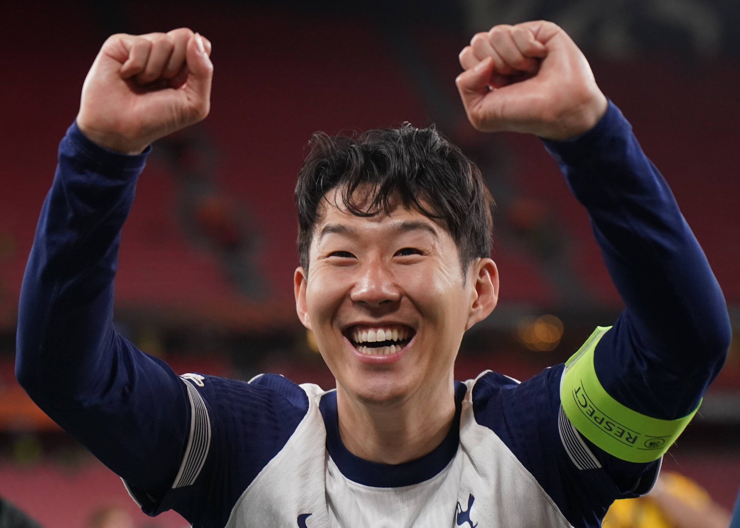 2025 UEFA Europa League Final: Tottenham Hotspur F.C. vs. Manchester United, ManU F.C. Heung-Min Son of Tottenham Hotspur F.C. celebrates, as Tottenham are crowned champions after the 2025 UEFA Europa League Final: Tottenham Hotspur F.C. vs. Manchester United F.C. match on 21 May 2025, at San Mames Stadium, in Bilbao, Spain Bilbao San Mames Stadium Spain Copyright: xAlexandraxFechetex DSC0311501
2025.05.21 Bilbao
pilka nozna , Liga Europy , final
Tottenham Hotspur - Manchester United
Foto IMAGO/PressFocus

!!! POLAND ONLY !!!