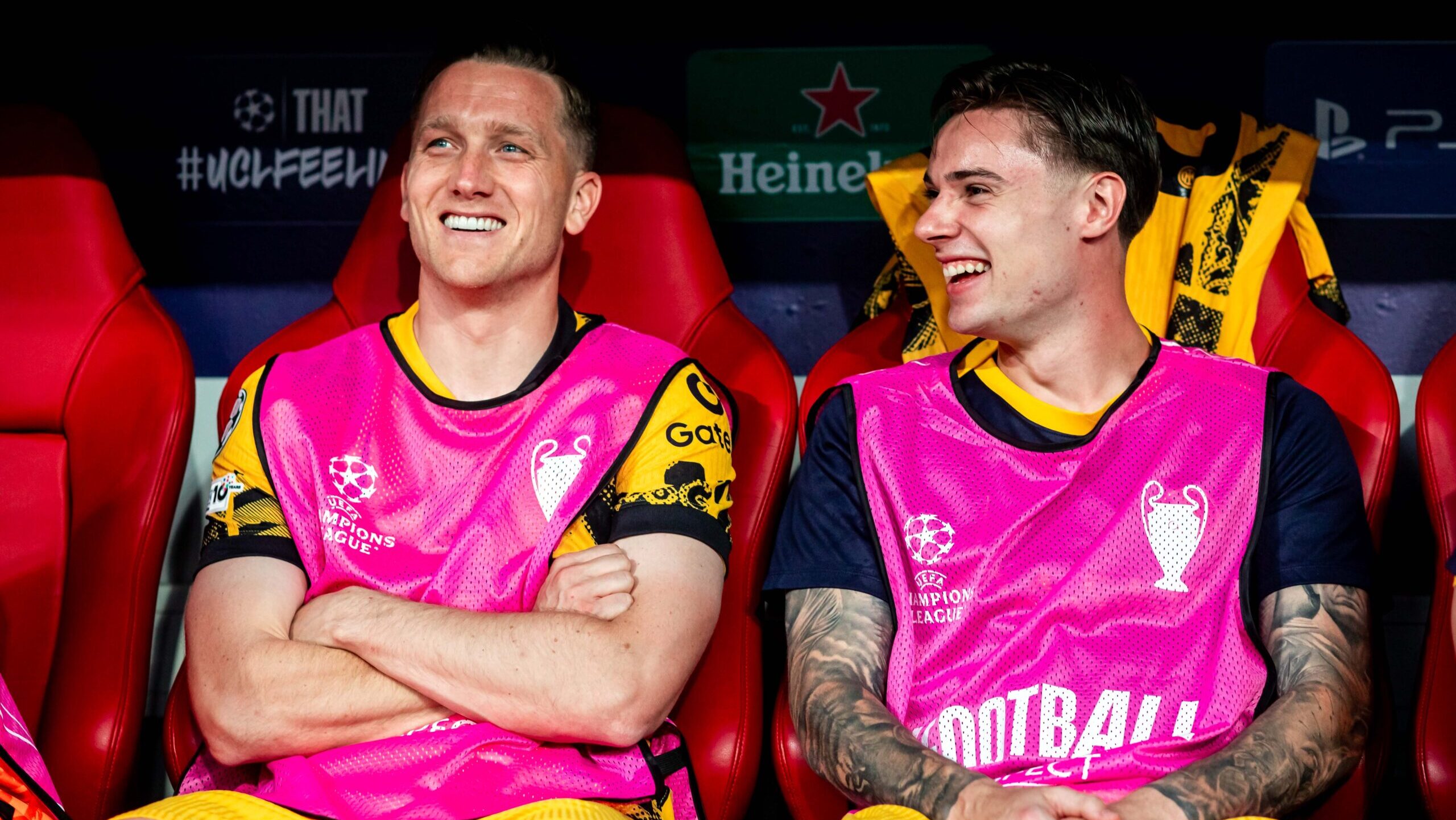 2025.05.31 Monachium
2024/2025 UEFA Final Ligi Mistrzow 
Allianz Arena Monachium
PSG - Inter Mediolan
N/z Piotr Zielinski Nicola Zalewski na lawce rezerwowych
Foto Mateusz Porzucek PressFocus

2025.05.31 Monachium
UEFA Champions League Final
Allianz Arena stadium
Munich
Paris Saint Germain - 
FC Internazionale Milano
PSG - Inter Mediolan
Piotr Zielinski Nicola Zalewski na lawce rezerwowych
Credit: Mateusz Porzucek PressFocus