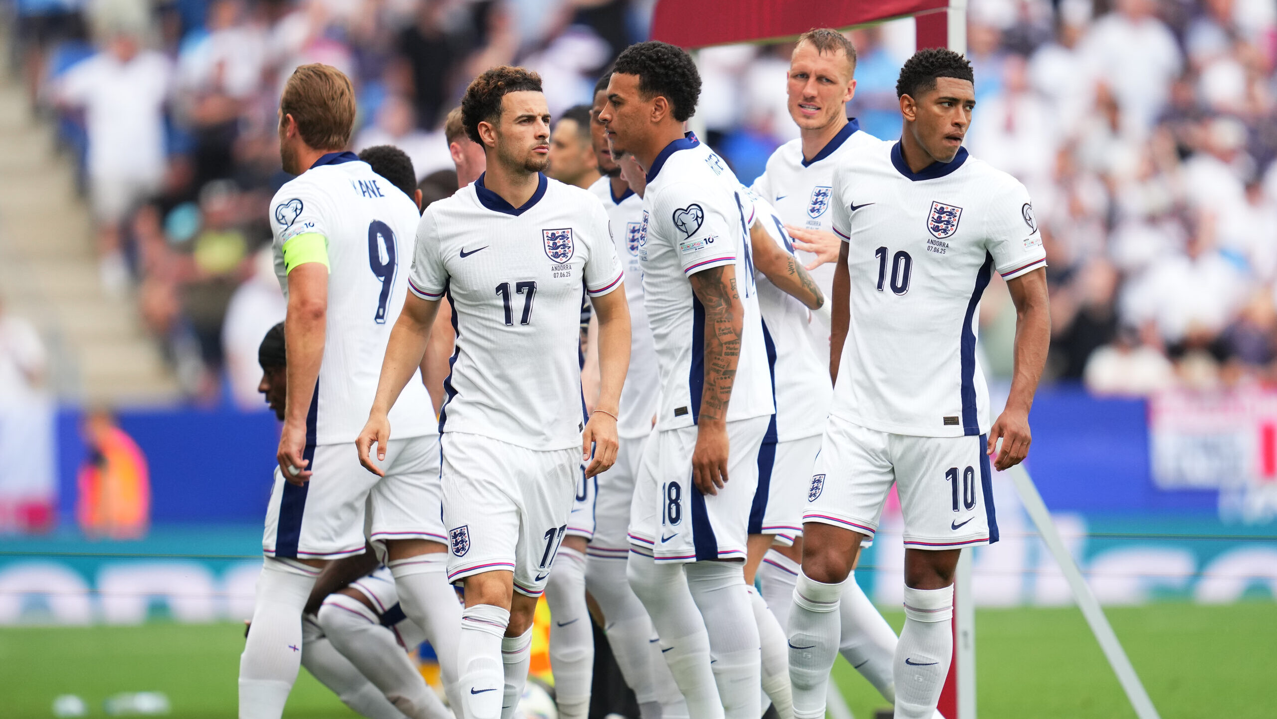 England team group during the FIFA World Cup 26 UEFA Qualifiers match, Group K, matchday 3 between Andorra and England played at RCDE Stadium on June 7, 2025 in Barcelona, Spain. (Photo by Bagu Blanco / PRESSINPHOTO)
2025.06.08 Barcelona
pilka nozna kwalifikacje do Mistrzostw Swiata
Andora - Anglia
Foto ANP/SIPA USA/PressFocus

!!! POLAND ONLY !!!
