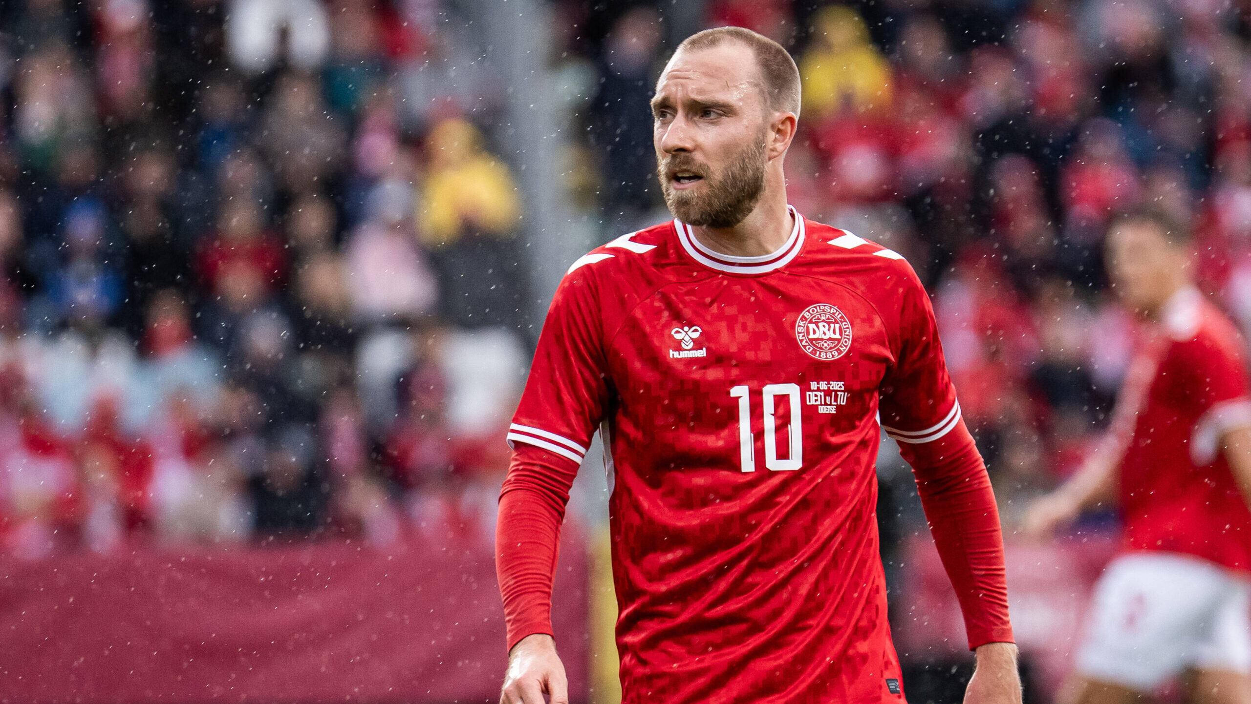 Denmark v Lithuania, football friendly, Odense, Denmark Odense, Denmark. 10th, June 2025. Christian Eriksen 10 of Denmark seen during the football friendly between Denmark and Lithuania at Odense Stadion in Odense. Denmark, Odense PUBLICATIONxNOTxINxDENxNORxFINxBEL Copyright: xGonzalesxPhoto/KentxRasmussenx
2025.06.10 Odense
pilka nozna , miedzynarodowy mecz towarzyski
Dania - Litwa
Foto IMAGO/PressFocus

!!! POLAND ONLY !!!