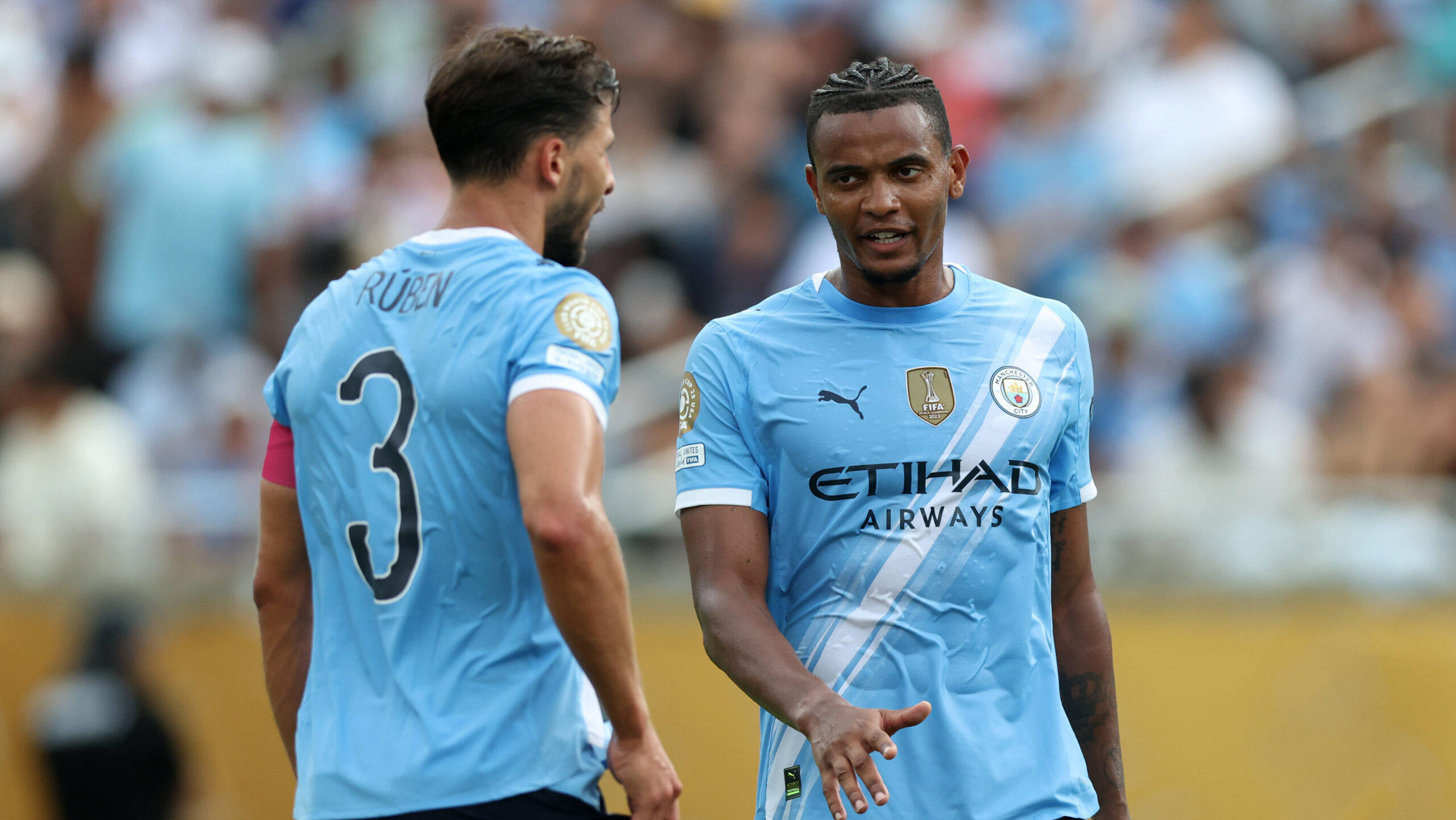 Orlando, USA, 26th June 2025. Manuel Akanji of Manchester City r during the Juventus vs Manchester City FIFA Club World Cup match at Camping World Stadium, Orlando. Picture credit should read: David Klein / Sportimage EDITORIAL USE ONLY. No use with unauthorised audio, video, data, fixture lists, club/league logos or live services. Online in-match use limited to 120 images, no video emulation. No use in betting, games or single club/league/player publications. SPI_277_DK_Juventus_Man_City SPI-3993-0283
2025.06.26 Orlando
pilka nozna , klubowe mistrzostwa swiata w pilce noznej FIFA
Juventus Turyn - Manchester City
Foto IMAGO/PressFocus

!!! POLAND ONLY !!!