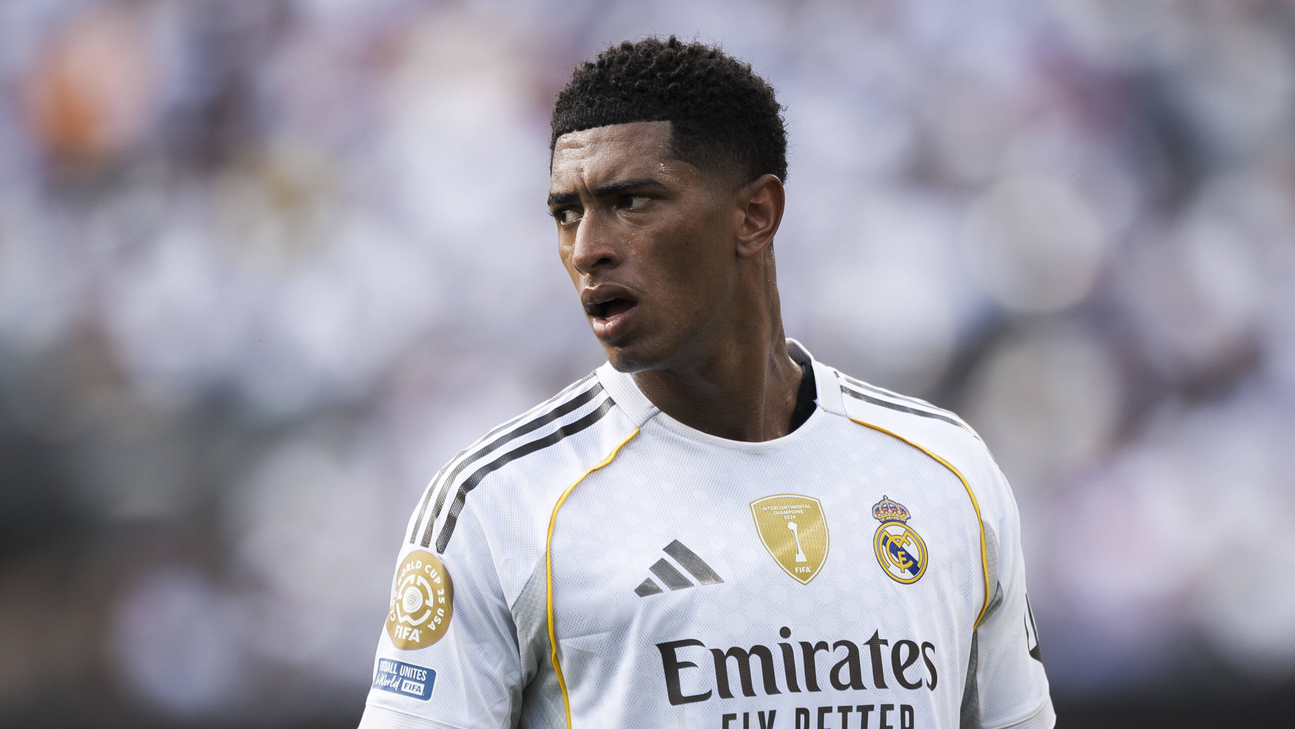 Paris Saint-Germain FC v Real Madrid CF - FIFA Club World Cup Jude Bellingham of Real Madrid CF looks on during the FIFA Club World Cup semi final football match between Paris Saint-Germain FC and Real Madrid CF. East Rutherford United States Copyright: xNicoloxCampox
2025.07.09 East Rutherford
pilka nozna , klubowe mistrzostwa swiata w pilce noznej FIFA , PSG
Paris Saint-Germain - Real Madryt
Foto IMAGO/PressFocus

!!! POLAND ONLY !!!