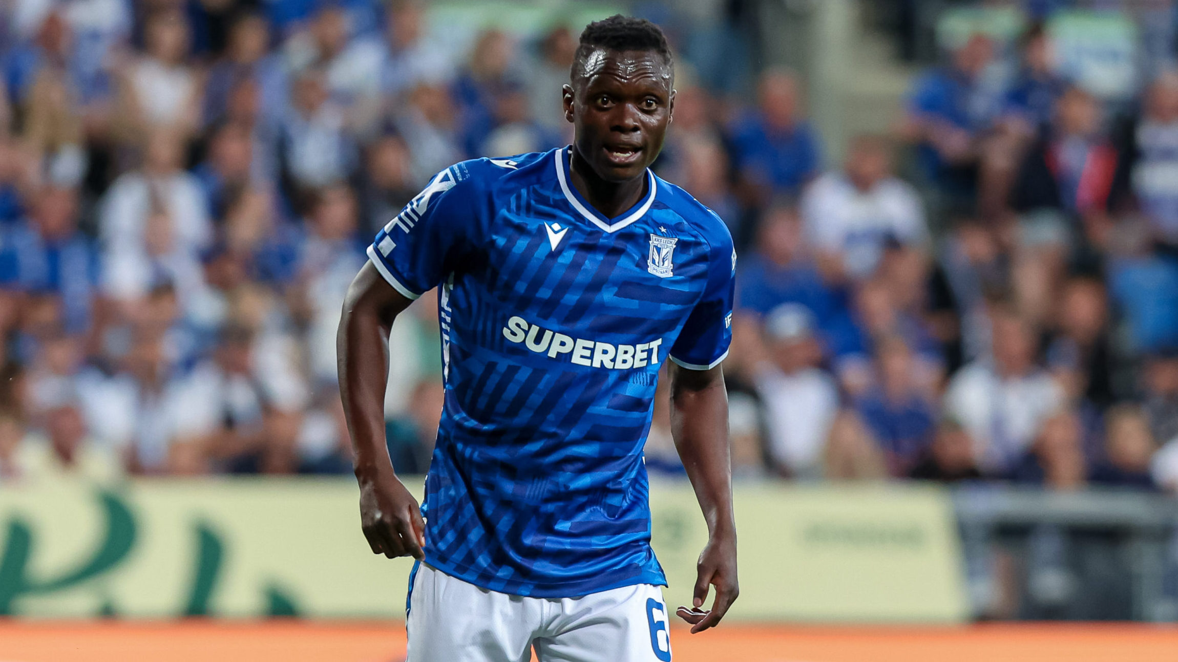 2025.07.22 Poznan
Pilka nozna Liga Mistrzow kwalifikacje II runda sezon 2025/2026
Lech Poznan - Breidablik
N/z Timothy Ouma
Foto Pawel Jaskolka / PressFocus

2025.07.22 Poznan
Football UEFA Champions League Second qualifying round season 2024/2025
Lech Poznan - Breidablik
Credit: Pawel Jaskolka / PressFocus