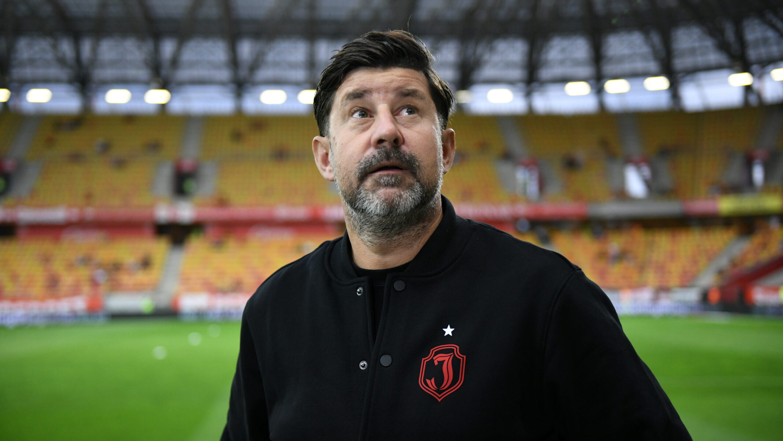 2025.07.31 Bialystok pilka nozna 2. runda eliminacji Liga Konferencji Europy 2025/2026 Jagiellonia Bialystok (zolto-czerwone) - FK Novi Pazar N/z Lukasz Maslowski dyrektor sportowy Jagiellonii Bialystok Foto Michal Kosc / PressFocus 
2025.07.31 Bialystok Bialystok Football - UEFA Conference League Second qualifying round - 2nd leg 2025/2026 Jagiellonia Bialystok (yellow-red) - FK Novi Pazar Credit: Michal Kosc / PressFocus