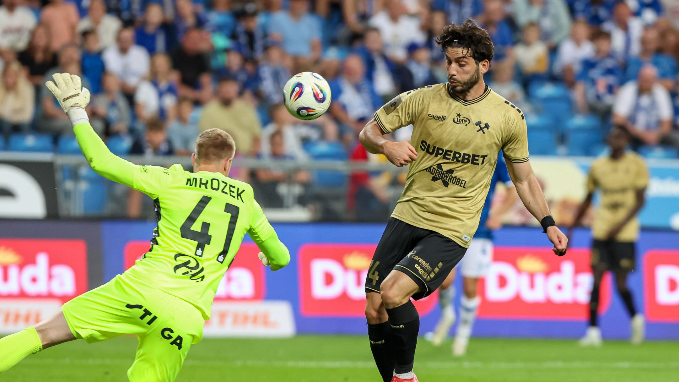 2025.08.02 Poznan
Pilka nozna Ekstraklasa sezon 2025/2026
Lech Poznan - Gornik Zabrze
N/z Bartosz Mrozek Thodoris Tsirigotis
Foto Pawel Jaskolka / PressFocus

2025.08.02 Poznan
Football Polish Ekstraklasa season 2024/2025
Lech Poznan - Gornik Zabrze
Credit: Pawel Jaskolka / PressFocus