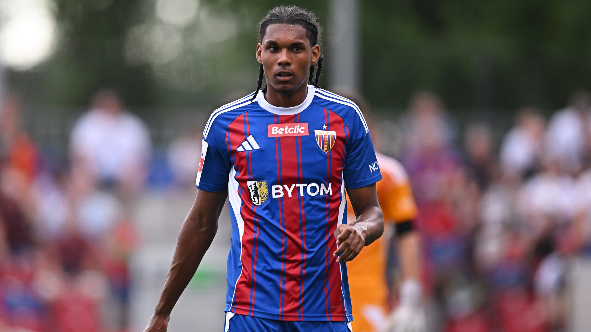 2025.08.05 Bytom
Pilka nozna Puchar Polski Sezon 2025/2026
Polonia Bytom - Zaglebie II Lubin
N/z Dawid Szwiec
Foto Norbert Barczyk / PressFocus

2025.08.05 Bytom
Football Football Polish Cup 2025/2026 Season
Dawid Szwiec
Credit: Norbert Barczyk / PressFocus