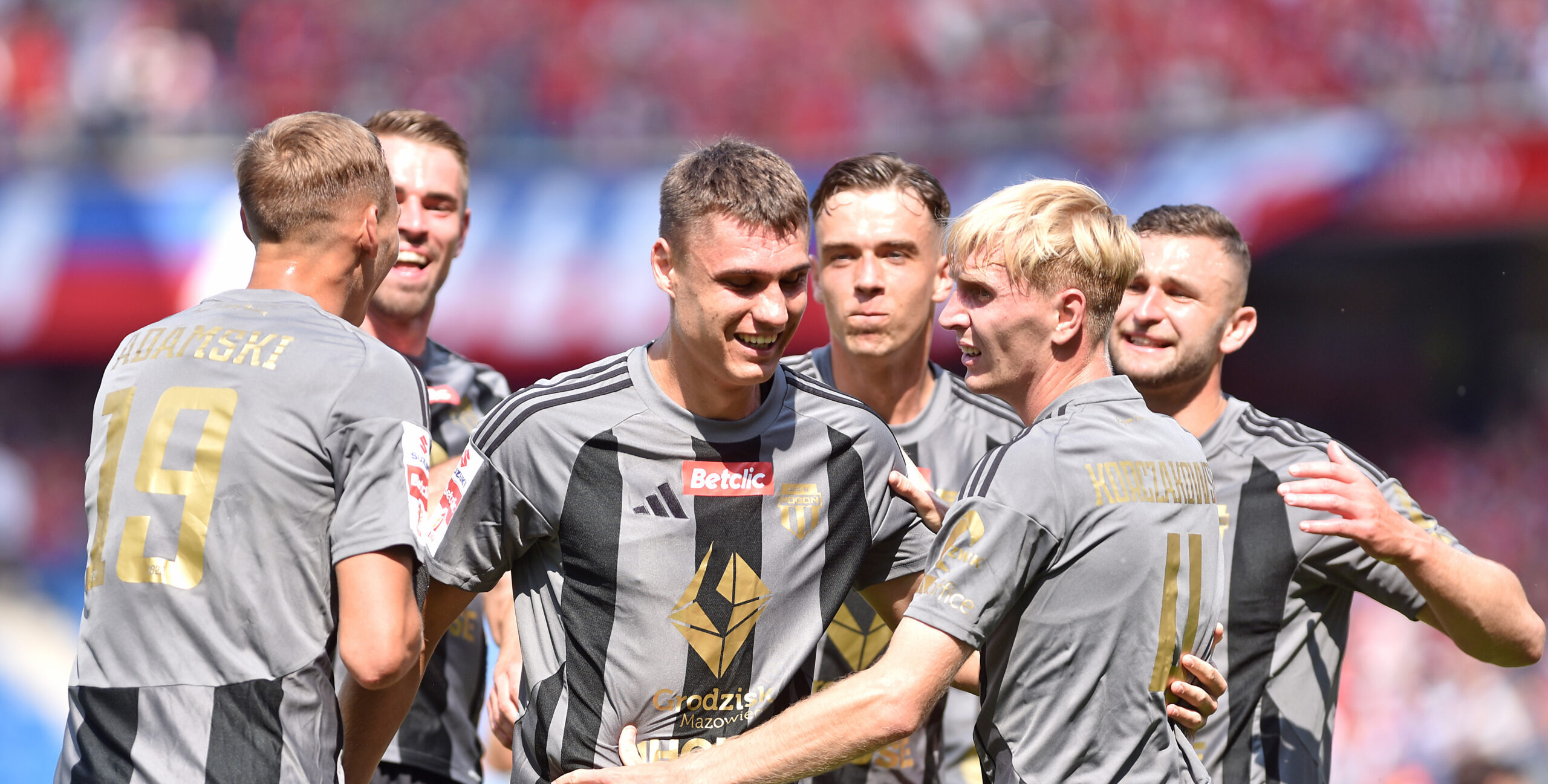 2025.08.10 Krakow
Pilka nozna , Betclic I liga , sezon 2025/26
Wisla Krakow - Pogon Grodzisk Mazowiecki
N/z Pilkarze Pogoni, radosc po bramce na 1-1, gol, bramka
Foto Krzysztof Porebski / PressFocus

2025.08.10 Krakow
Football , Polish league, second level , 2025/2026 season
Wisla Krakow - Pogon Grodzisk Mazowiecki
Pilkarze Pogoni, radosc po bramce na 1-1, gol, bramka
Credit: Krzysztof Porebski / PressFocus