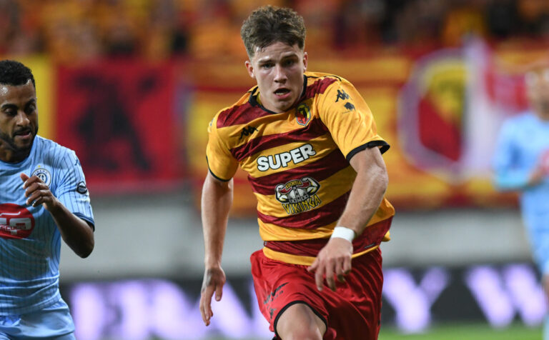 2025.08.21 Bialystok pilka nozna Mecz 4. rundy eliminacji Ligi Konferencji Europy 2025/2026 Jagiellonia Bialystok (zolto-czerwone) - Dinamo City Tirana (Albania) N/z (L-P) Tiago Nani Oskar Pietuszewski Foto Michal Kosc / PressFocus 
2025.08.21 Bialystok Bialystok Football - UEFA Conference League Play-offs - 1st leg 2025/2026 Jagiellonia Bialystok (yellow-red) - Dinamo City Tirana (ALB) Credit: Michal Kosc / PressFocus