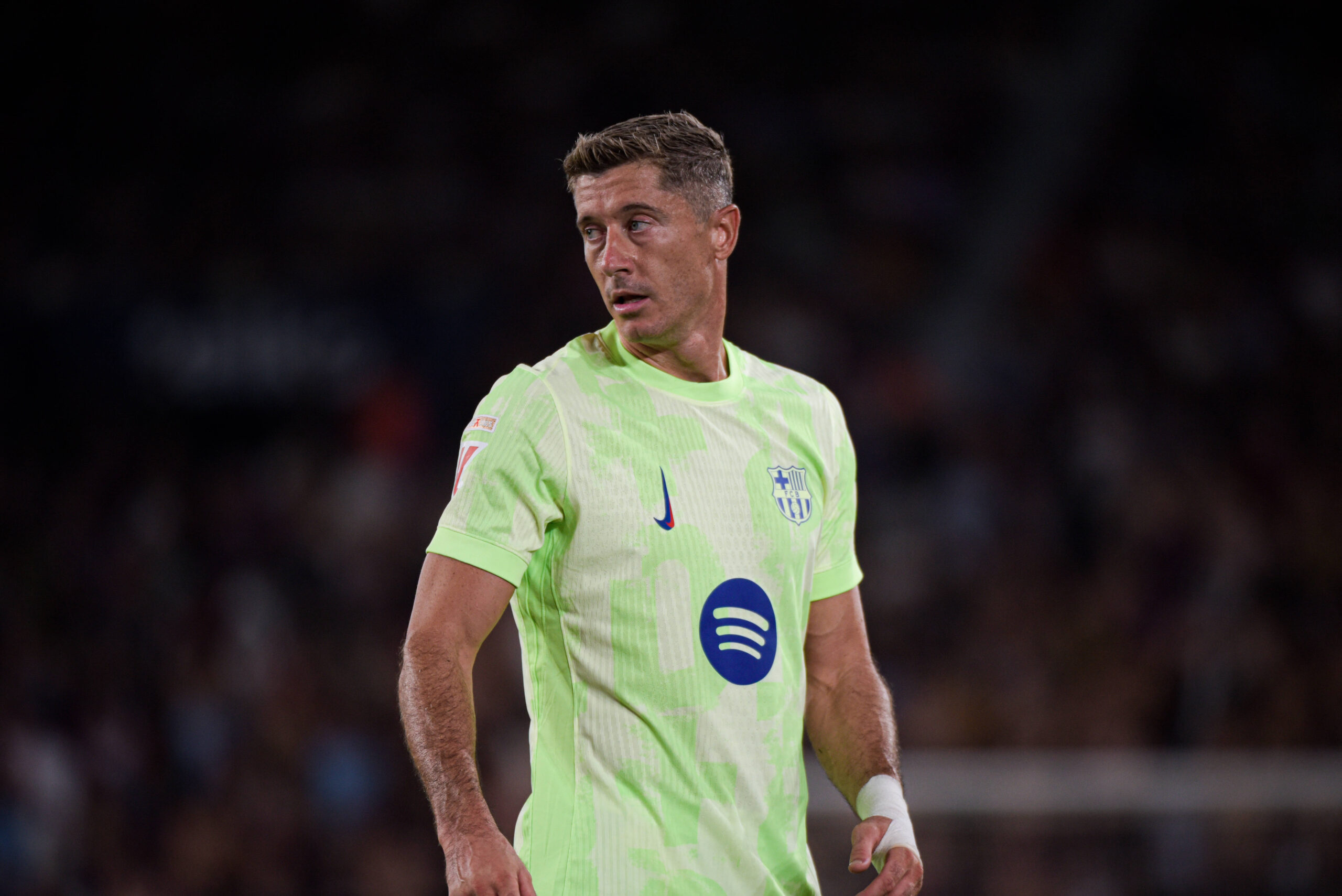 ESP: UD Levante v FC Barcelona, Barca - Liga EA Sports VALENCIA, SPAIN - AUGUST 23: Robert Lewandowski of FC Barcelona during the match between UD Levante and FC Barcelona of La Liga EA Sports on August 23, 2025 at Ciutat de Valencia Stadium in Valencia, Spain. Photo by Samuel Carreno Valencia Valencia Comunitat Valencia Spain Copyright: xSamuelxCarrenox SAM_5150
2025.08.23 Walencja
pilka nozna , liga hiszpanska
UD Levante - FC Barcelona
Foto IMAGO/PressFocus

!!! POLAND ONLY !!!