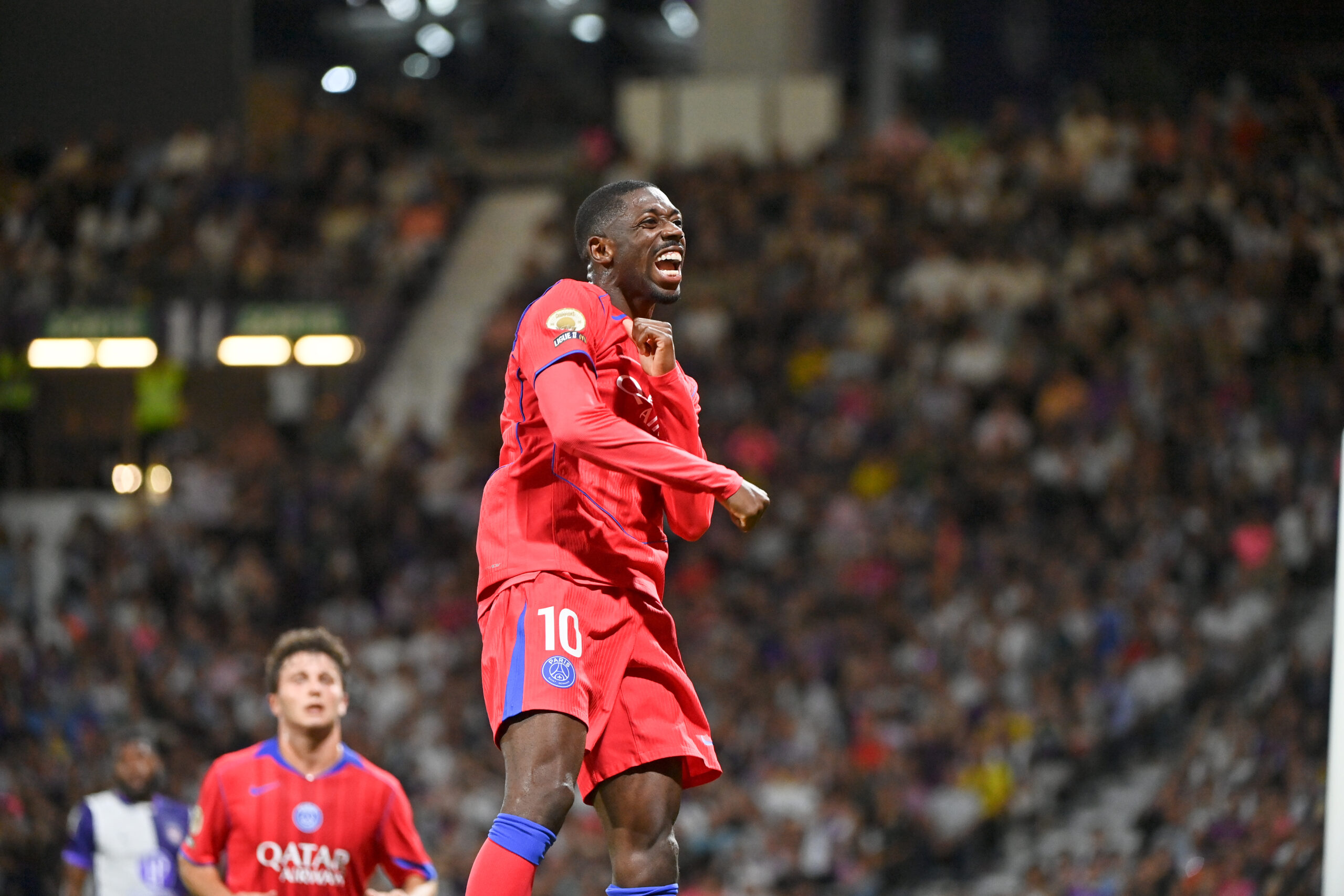 10 Ousmane DEMBELE (psg) during the Ligue 1 McDonald&#039;s match between Toulouse and Paris at Stadium de Toulouse on August 30, 2025 in Toulouse, France. (Photo by Sylvain Thomas/FEP/Icon Sport/Sipa USA)
2025.08.30 Tuluza
pilka nozna liga francuska
Toulouse FC - PSG
Foto Icon Sport/SIPA USA/PressFocus

!!! POLAND ONLY !!!