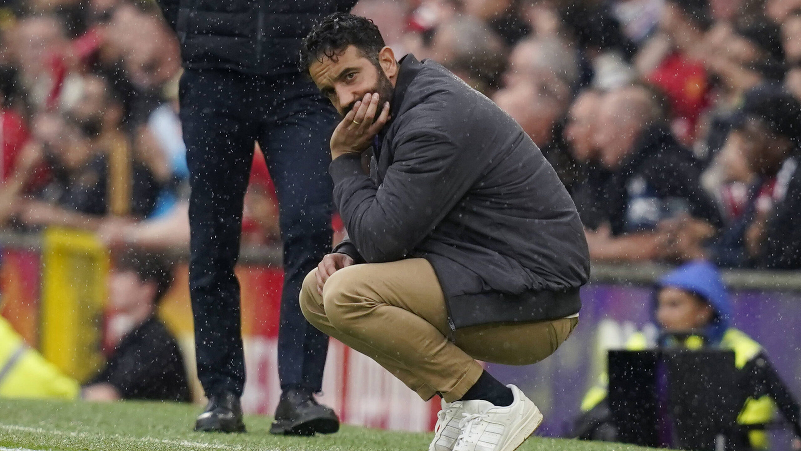 Manchester, England, 30th August 2025. Ruben Amorim manager of Manchester United, ManU during the Manchester United vs Burnley Premier League match at Old Trafford, Manchester. Picture credit should read: Andrew Yates / Sportimage EDITORIAL USE ONLY. No use with unauthorised audio, video, data, fixture lists, club/league logos or live services. Online in-match use limited to 120 images, no video emulation. No use in betting, games or single club/league/player publications. SPI_099_AY_MANUTD_BURNLEY SPI-4095-0099
2025.08.30 Manchester
pilka nozna , liga angielska
Manchester United - Burnley FC
Foto IMAGO/PressFocus

!!! POLAND ONLY !!!