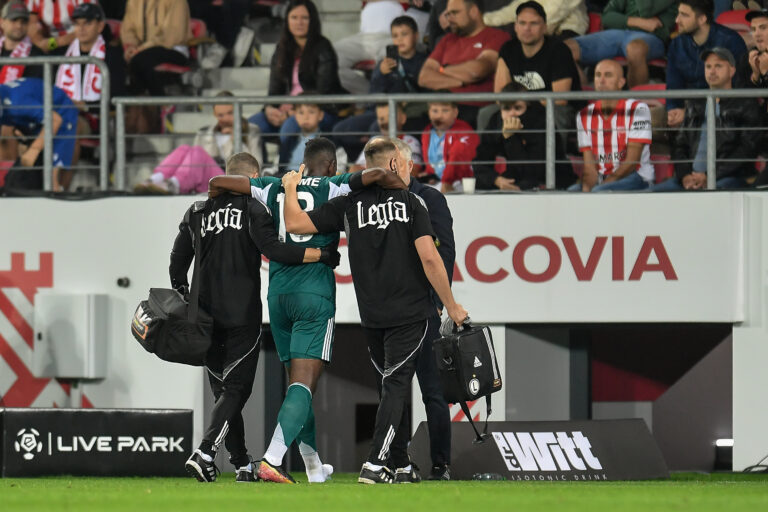 2025.08.31 Krakow
Pilka nozna PKO Ekstraklasa sezon 2025/2026
Cracovia - Legia Warszawa
N/z Jean Pierre Nsame kontuzja
Foto Mateusz Sobczak / PressFocus

2025.08.31 Krakow
Football Polish League PKO Ekstraklasa season 2025/2026
Cracovia - Legia Warszawa
Jean Pierre Nsame kontuzja
Credit: Mateusz Sobczak / PressFocus