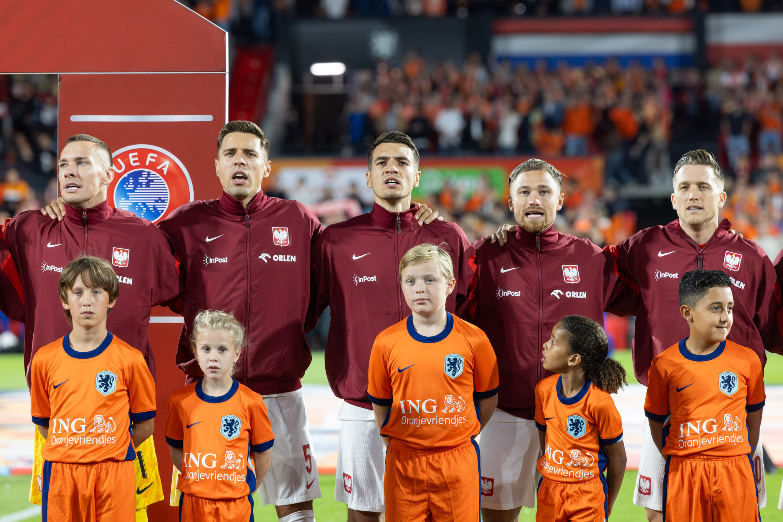2025.09.04 Rotterdam
pilka nozna Kwalifikacje Mistrzostw Swiata 2026
Holandia - Polska
N/z Lukasz Skorupski, Jan Bednarek, Jakub Kiwior, Matty Cash, Piotr Zielinski
Foto Marcin Karczewski / PressFocus

2025.09.04 Rotterdam
Football - FIFA World Cup 2026 Qualifying round
Netherlands - Poland
Lukasz Skorupski, Jan Bednarek, Jakub Kiwior, Matty Cash, Piotr Zielinski
Credit: Marcin Karczewski / PressFocus