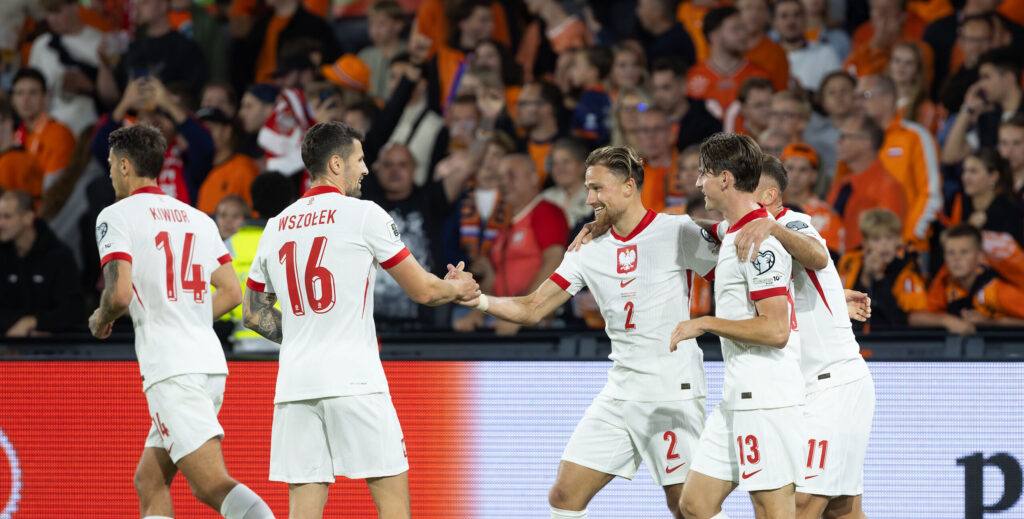 2025.09.04 Rotterdam
pilka nozna Kwalifikacje Mistrzostw Swiata 2026
Holandia - Polska
N/z Radosc gol bramka Matty Cash, Jakub Kiwior, Pawel Wszolek, Jakub Kaminski, Kamil Grosicki
Foto Marcin Karczewski / PressFocus

2025.09.04 Rotterdam
Football - FIFA World Cup 2026 Qualifying round
Netherlands - Poland
Radosc gol bramka Matty Cash, Jakub Kiwior, Pawel Wszolek, Jakub Kaminski, Kamil Grosicki
Credit: Marcin Karczewski / PressFocus