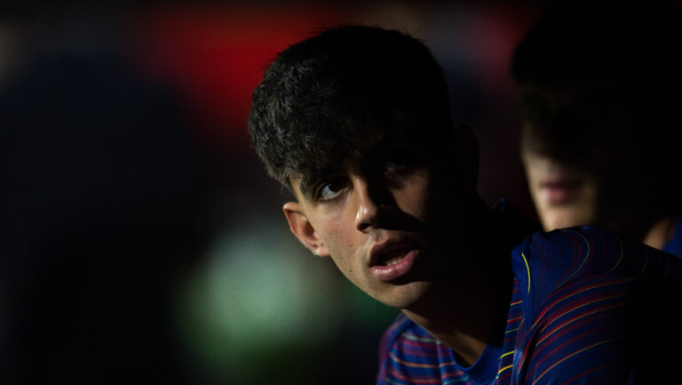 Spanish LaLiga EA Sports FC Barcelona, Barca v Valencia CF in Barcelona, Spain. FC Barcelona player 22 Marc Bernal during LaLiga EA Sports match between FC Barcelona and Valencia CF in Johan Cruyff Stadium, Barcelona, Spain, on September 14, 2025. Barcelona Johan Cruyff Stadium Barcelona Spain
2025.09.14 Barcelona 
pilka nozna liga hiszpanska
FC Barcelona - Valencia CF
Foto IMAGO/PressFocus

!!! POLAND ONLY !!!