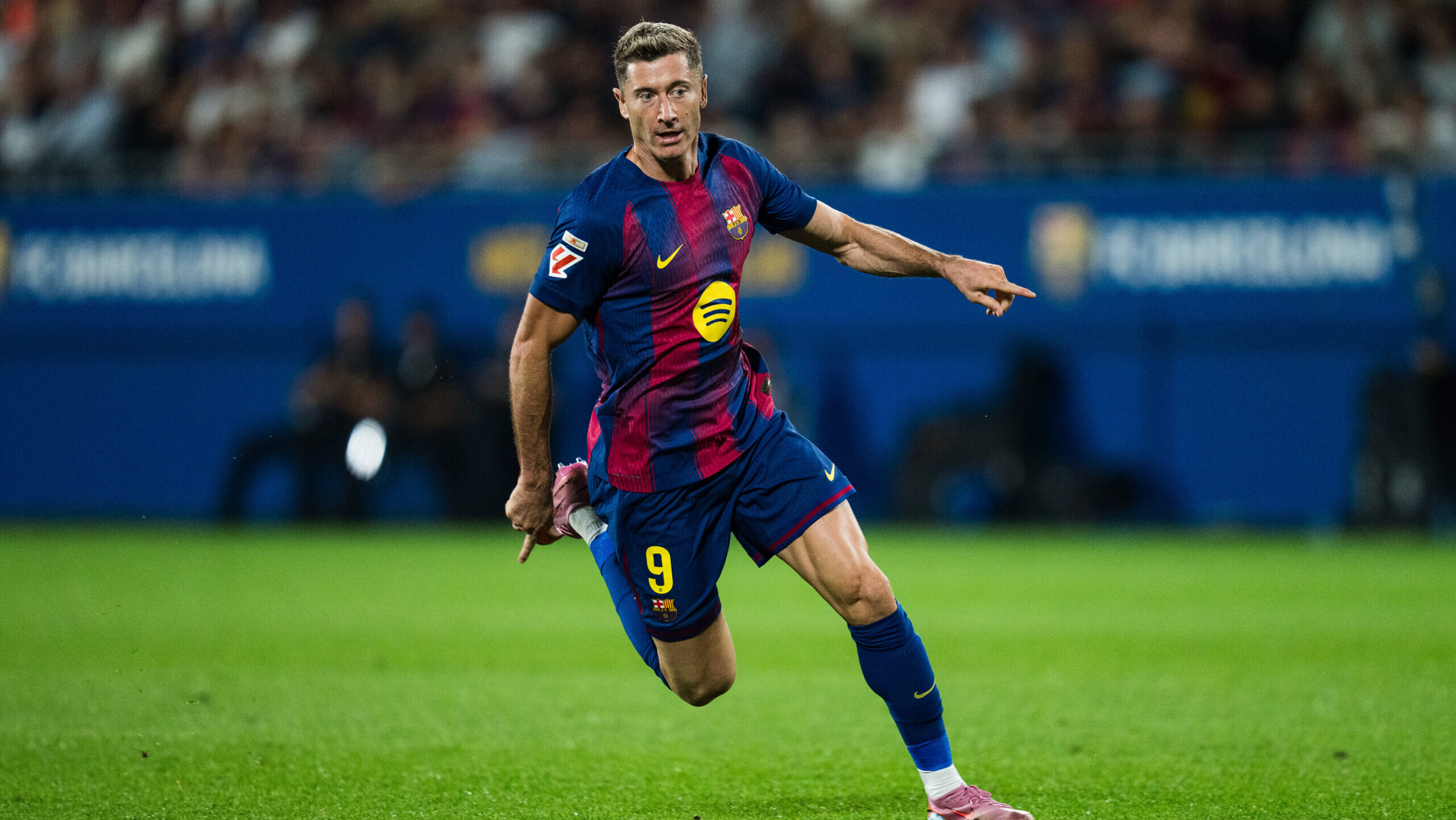 Spanish LaLiga EA Sports FC Barcelona, Barca v Valencia CF in Barcelona, Spain. FC Barcelona player 9 Robert Lewandowski during LaLiga EA Sports match between FC Barcelona and Valencia CF in Johan Cruyff Stadium, Barcelona, Spain, on September 14, 2025. Barcelona Johan Cruyff Stadium Barcelona Spain
2025.09.14 Barcelona 
pilka nozna liga hiszpanska
FC Barcelona - Valencia CF
Foto IMAGO/PressFocus

!!! POLAND ONLY !!!