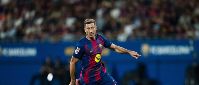 Spanish LaLiga EA Sports FC Barcelona, Barca v Valencia CF in Barcelona, Spain. FC Barcelona player 9 Robert Lewandowski during LaLiga EA Sports match between FC Barcelona and Valencia CF in Johan Cruyff Stadium, Barcelona, Spain, on September 14, 2025. Barcelona Johan Cruyff Stadium Barcelona Spain
2025.09.14 Barcelona 
pilka nozna liga hiszpanska
FC Barcelona - Valencia CF
Foto IMAGO/PressFocus

!!! POLAND ONLY !!!