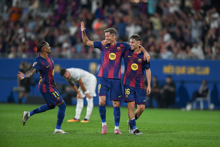 LA LIGA EA SPORTS FC Barcelona, Barca v VALENCIA CF JOHAN CRUYFF STADIUM,BARCELONA. Sep 14,2025 FC BARCELONA vs VALENCIA CF. Sep 14,2025 Robert Lewandowski 9 of FC Barcelona celebrates scoring his team s sixth goalduring the match between FC Barcelona and Valencia CF corresponding to fourth day of LA LIGA EA SPORTS at the Johan Cruyff Stadium in Barcelona, Spain, on Sep 14, 2025. Barcelona ESP Copyright: xS.xRosx
2025.09.14 Barcelona 
pilka nozna liga hiszpanska
FC Barcelona - Valencia CF
Foto IMAGO/PressFocus

!!! POLAND ONLY !!!