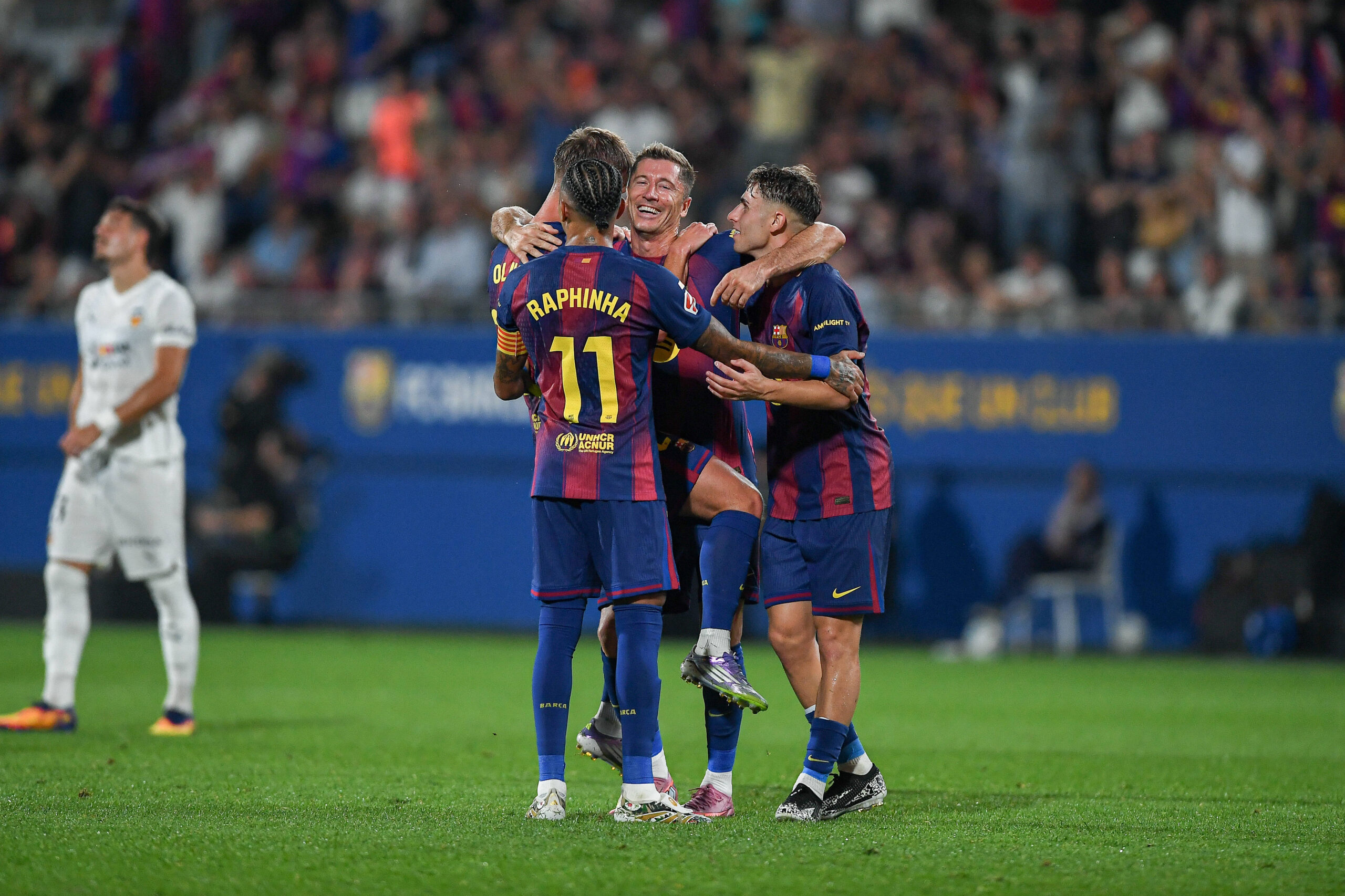 LA LIGA EA SPORTS FC Barcelona, Barca v VALENCIA CF JOHAN CRUYFF STADIUM,BARCELONA. Sep 14,2025 FC BARCELONA vs VALENCIA CF. Sep 14,2025 Robert Lewandowski 9 of FC Barcelona celebrates scoring his team s sixth goalduring the match between FC Barcelona and Valencia CF corresponding to fourth day of LA LIGA EA SPORTS at the Johan Cruyff Stadium in Barcelona, Spain, on Sep 14, 2025. Barcelona ESP Copyright: xS.xRosx
2025.09.14 Barcelona 
pilka nozna liga hiszpanska
FC Barcelona - Valencia CF
Foto IMAGO/PressFocus

!!! POLAND ONLY !!!