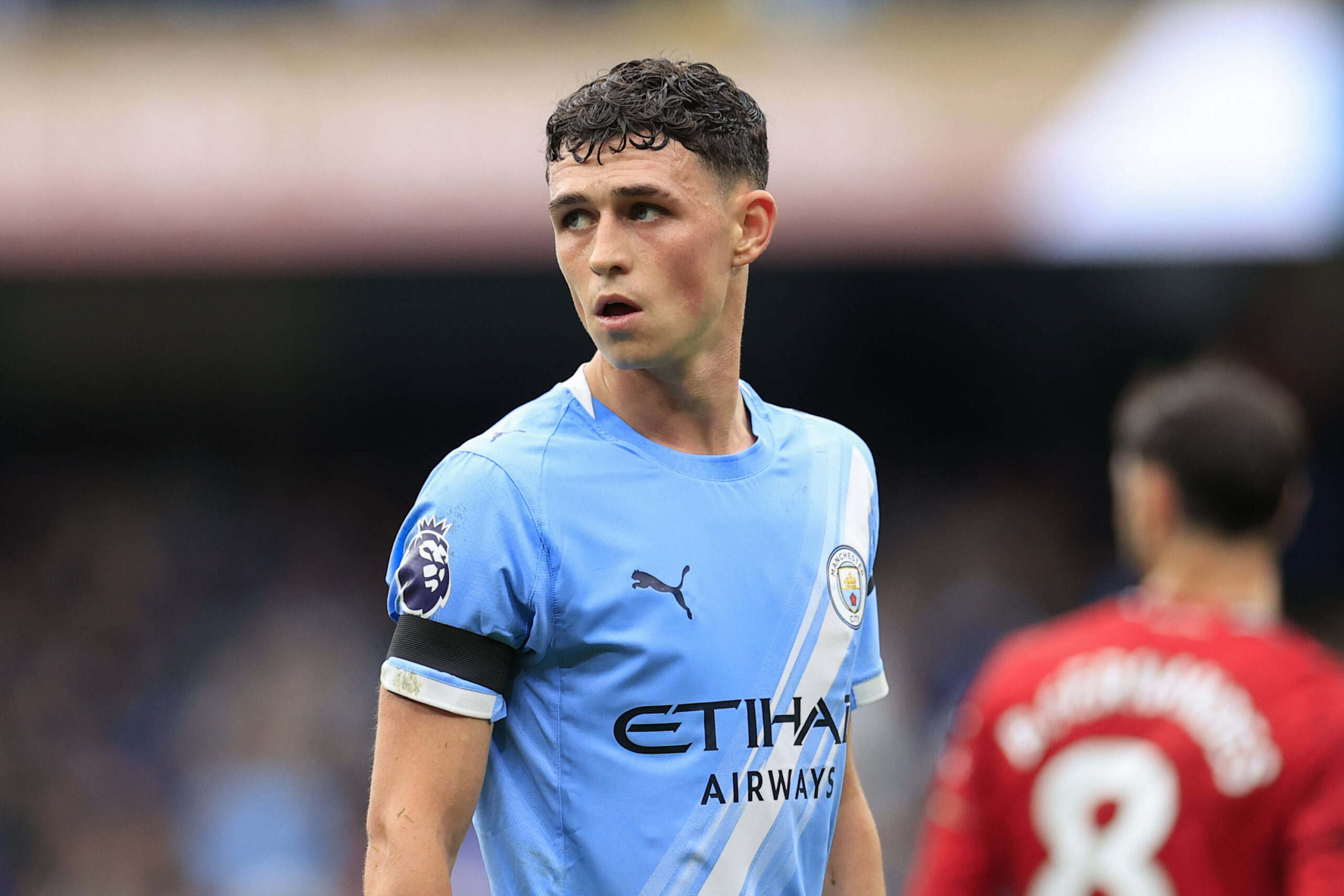 Manchester City v Manchester United, ManU Premier League 14/09/2025. Phil Foden 47 of Manchester City during the Premier League match between Manchester City and Manchester United at the Etihad Stadium, Manchester, England on 14 September 2025. Manchester Etihad Stadium Manchester England Editorial use only DataCo restrictions apply See www.football-dataco.com , Copyright: xConorxMolloyx PSI-22824-0179
2025.09.14 Manchester
pilka nozna liga angielska
Premier League sezon 2025/2026
Foto IMAGO/PressFocus

!!! POLAND ONLY !!!