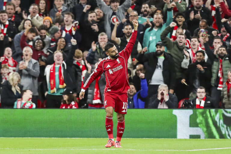 Liverpool FC v Atletico Madrid, Champions League Liverpool forward Mohamed Salah 11 scores a GOAL 2-0 and celebrates during the Liverpool FC v Atletico Madrid Champions League Round One match at Anfield, Liverpool, United Kingdom on 17 September 2025 Credit: Lee Keuneke/Every Second Media Editorial use only. All images are copyright Every Second Media Limited. No images may be reproduced without prior permission. Copyright: xIMAGO/EveryxSecondxMediax ESM-1590-0051 LeexKeunekex/xEveryxSecondxMediax
2025.09.17 Liverpool
pilka nozna , liga mistrzow
FC Liverpool - Atletico Madryt
Foto IMAGO/PressFocus

!!! POLAND ONLY !!!