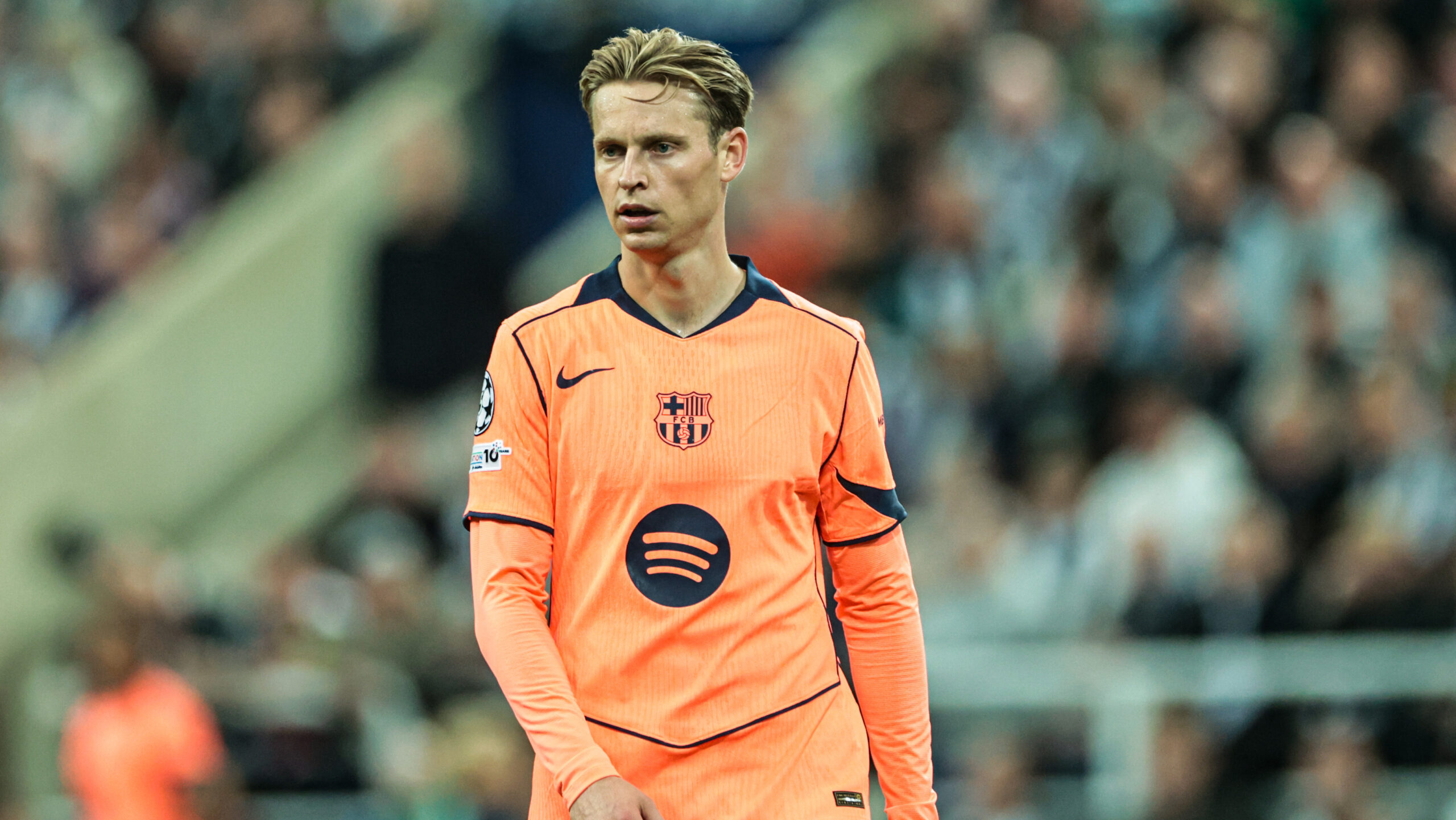Frenkie de Jong of Barcelona during the UEFA Champions League 2025/26 Phase MD1 Newcastle United vs Barcelona at St James&#039;s Park, Newcastle, United Kingdom, 18th September 2025

(Photo by Mark Cosgrove/News Images) in Newcastle, United Kingdom on 9/18/2025. (Photo by Mark Cosgrove/News Images/Sipa USA)
2025.09.18 Newcastle
pilka nozna liga mistrzow
Newcastle United - FC Barcelona
Foto News Images/SIPA USA/PressFocus

!!! POLAND ONLY !!!